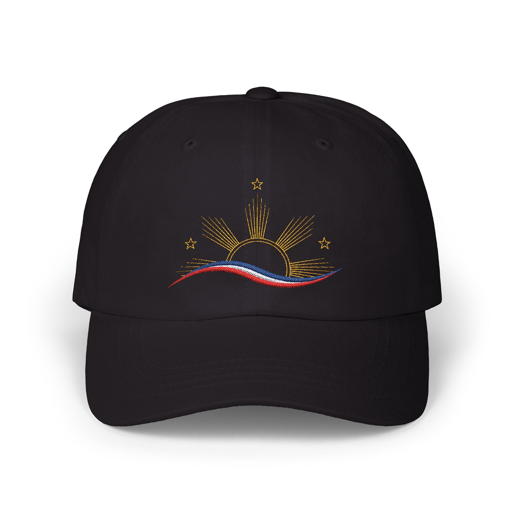 Embroidered Abstract Philippines Flag on Classic Dad Cap