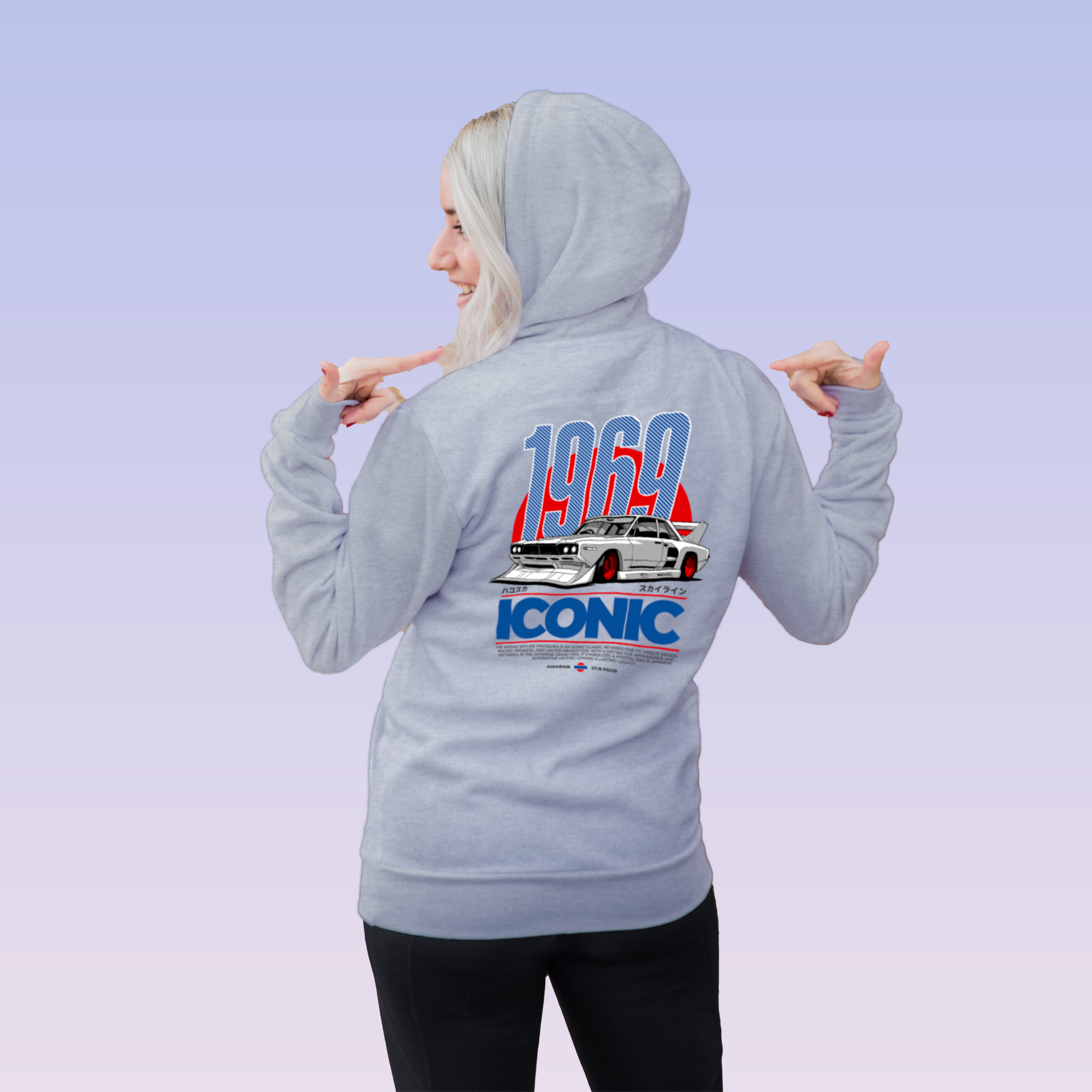 1969 Iconic Japanese Street Car Racing Hoodie - JDM Vintage Urban Streetwear