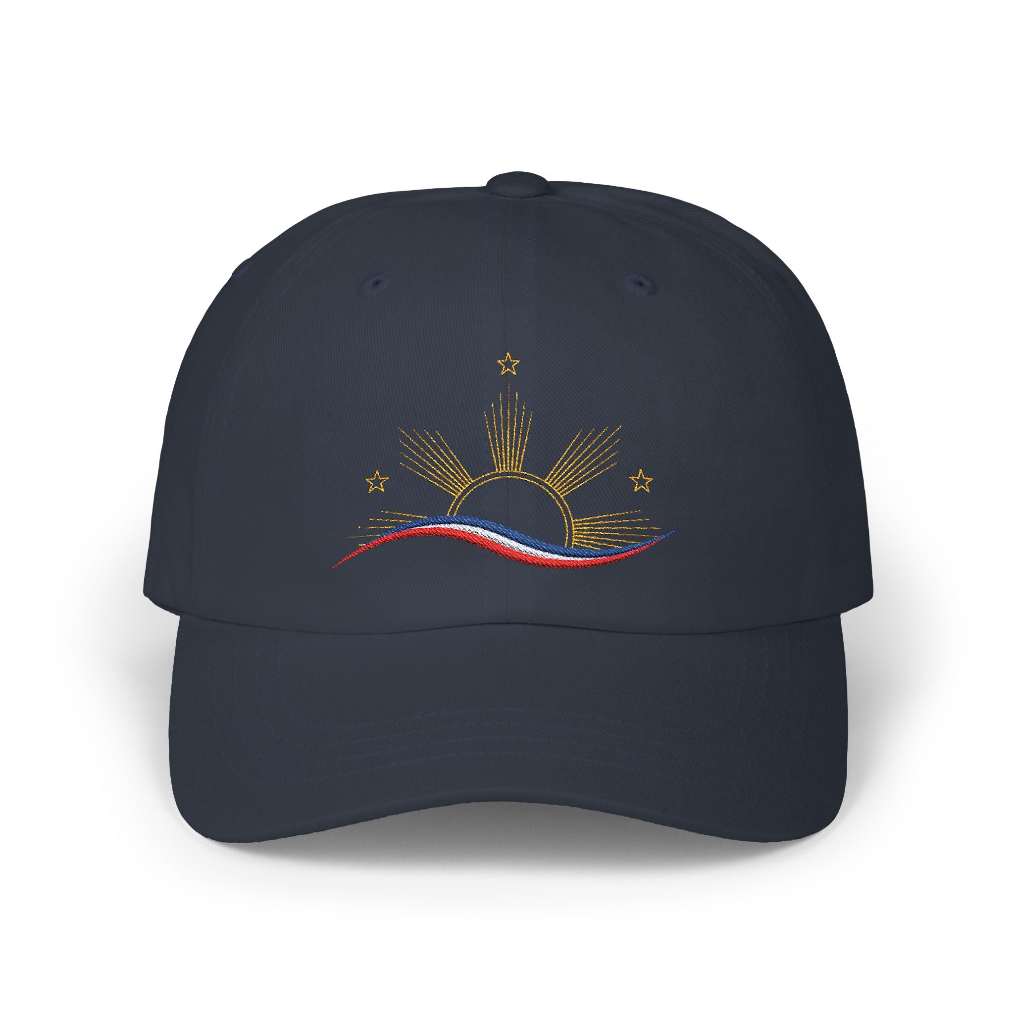 Embroidered Abstract Philippines Flag on Classic Dad Cap