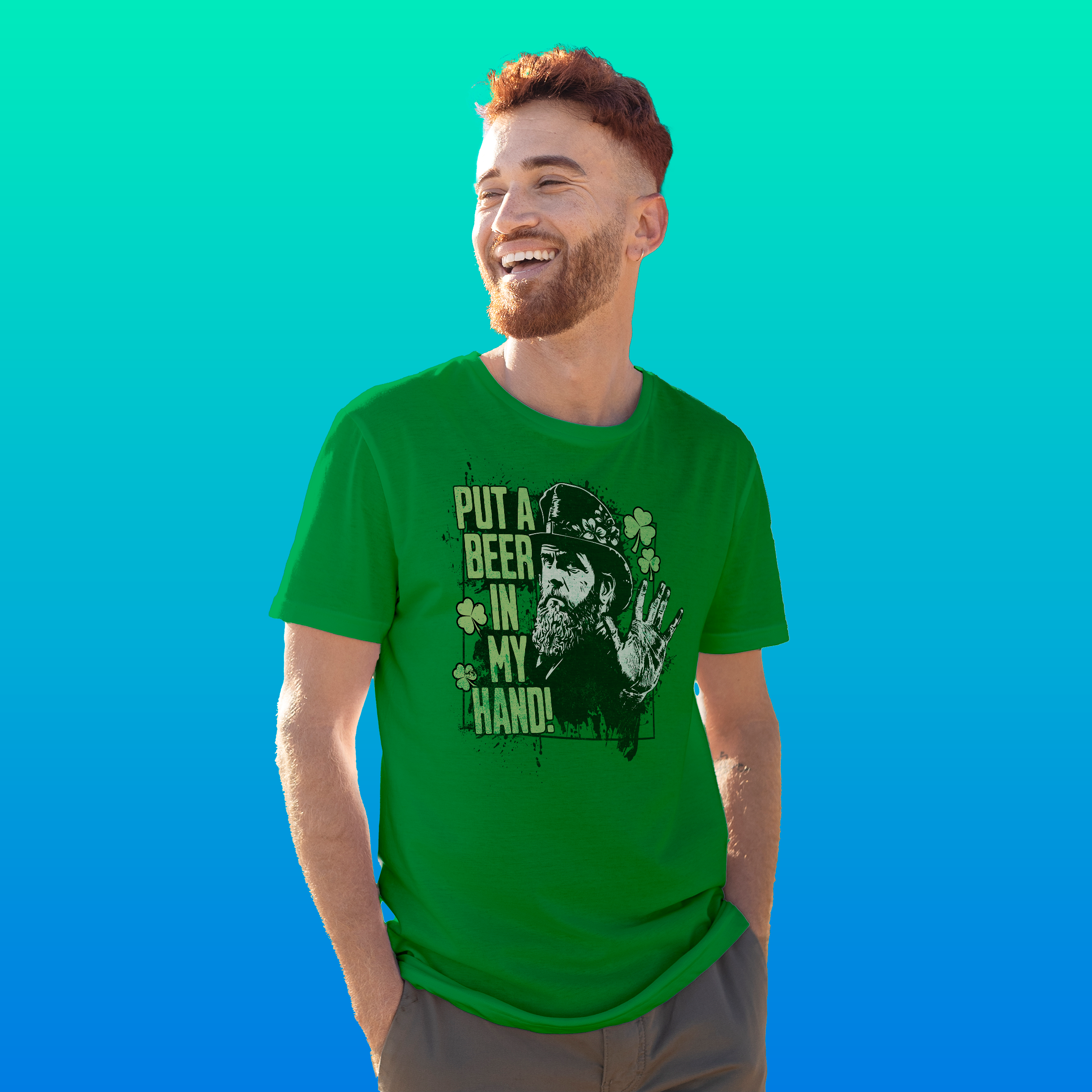 St. Patrick's Day "Put a Beer in My Hand" Unisex T-shirt