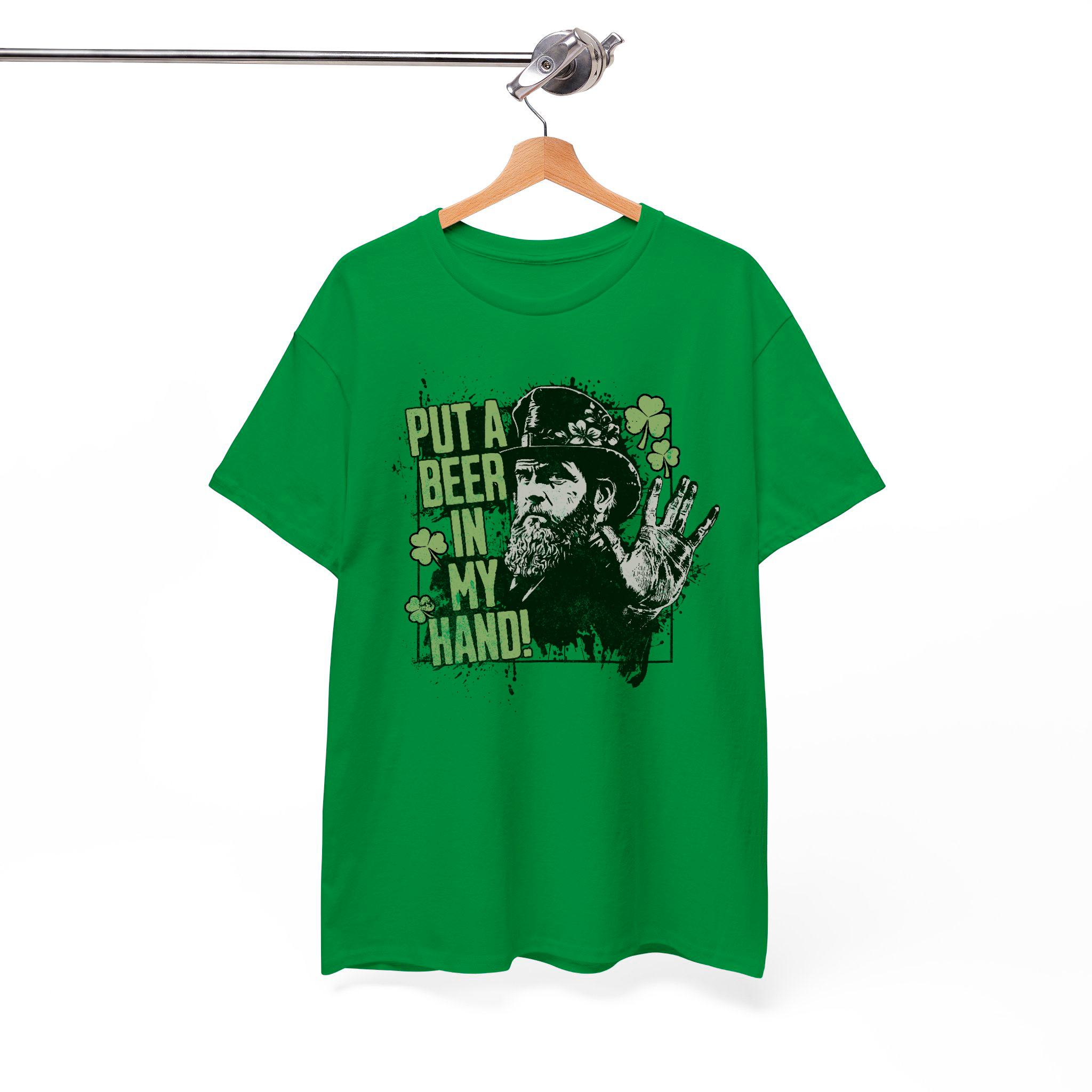 St. Patrick's Day "Put a Beer in My Hand" Unisex T-shirt