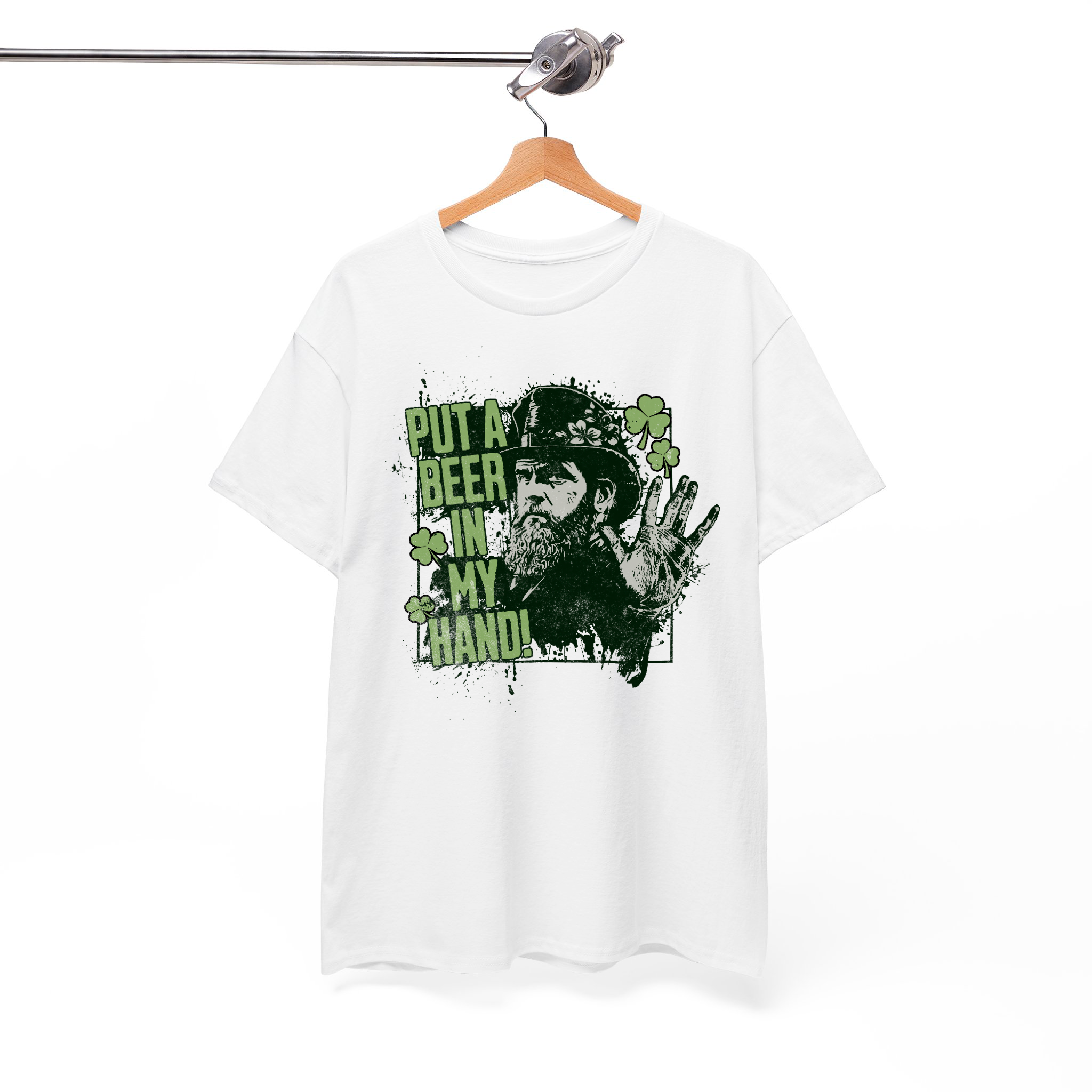 St. Patrick's Day "Put a Beer in My Hand" Unisex T-shirt