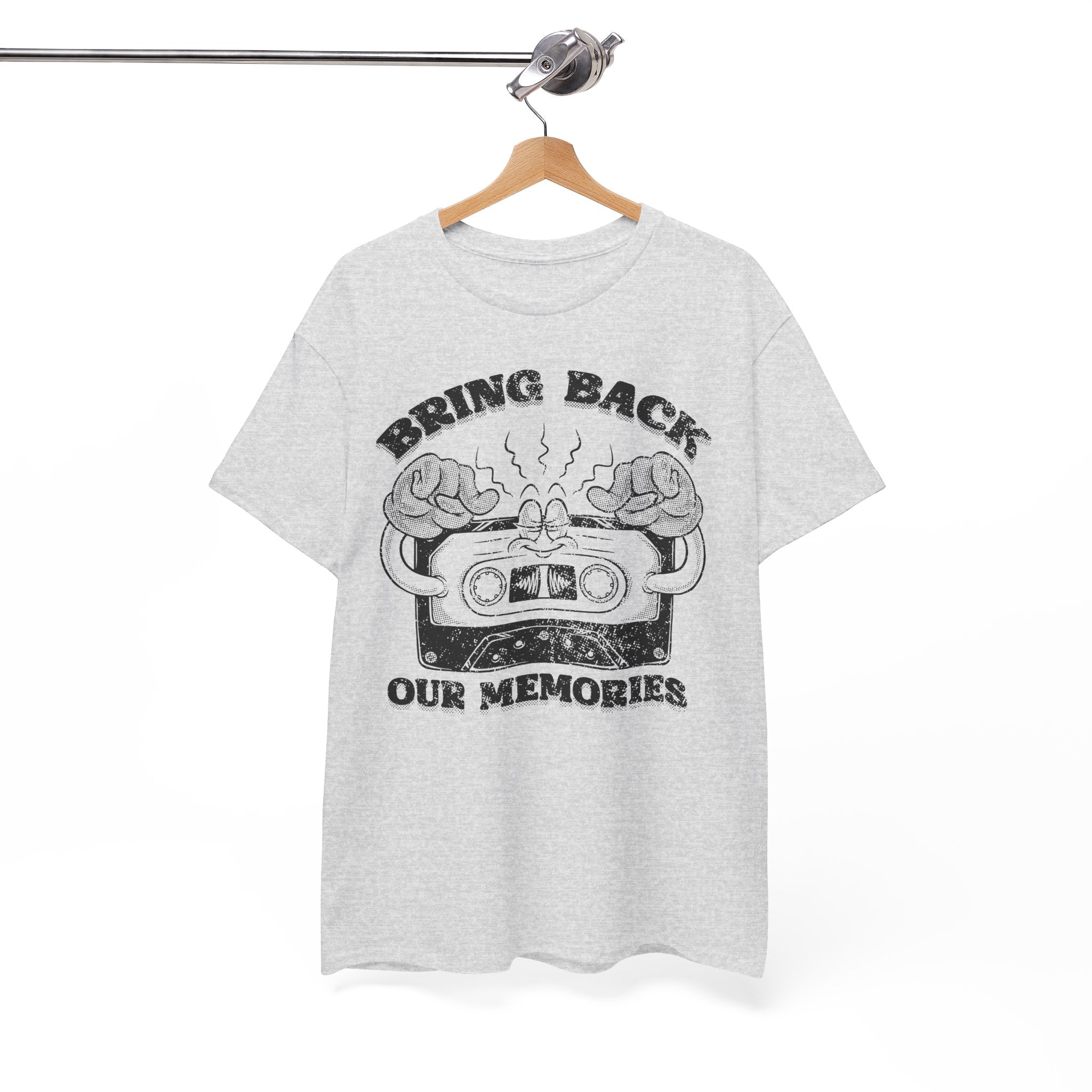 Bring Back Our Memories Retro Cassette Tape Graphic Nostalgic Music Lover 80s 90s Throwback Graphic Tee