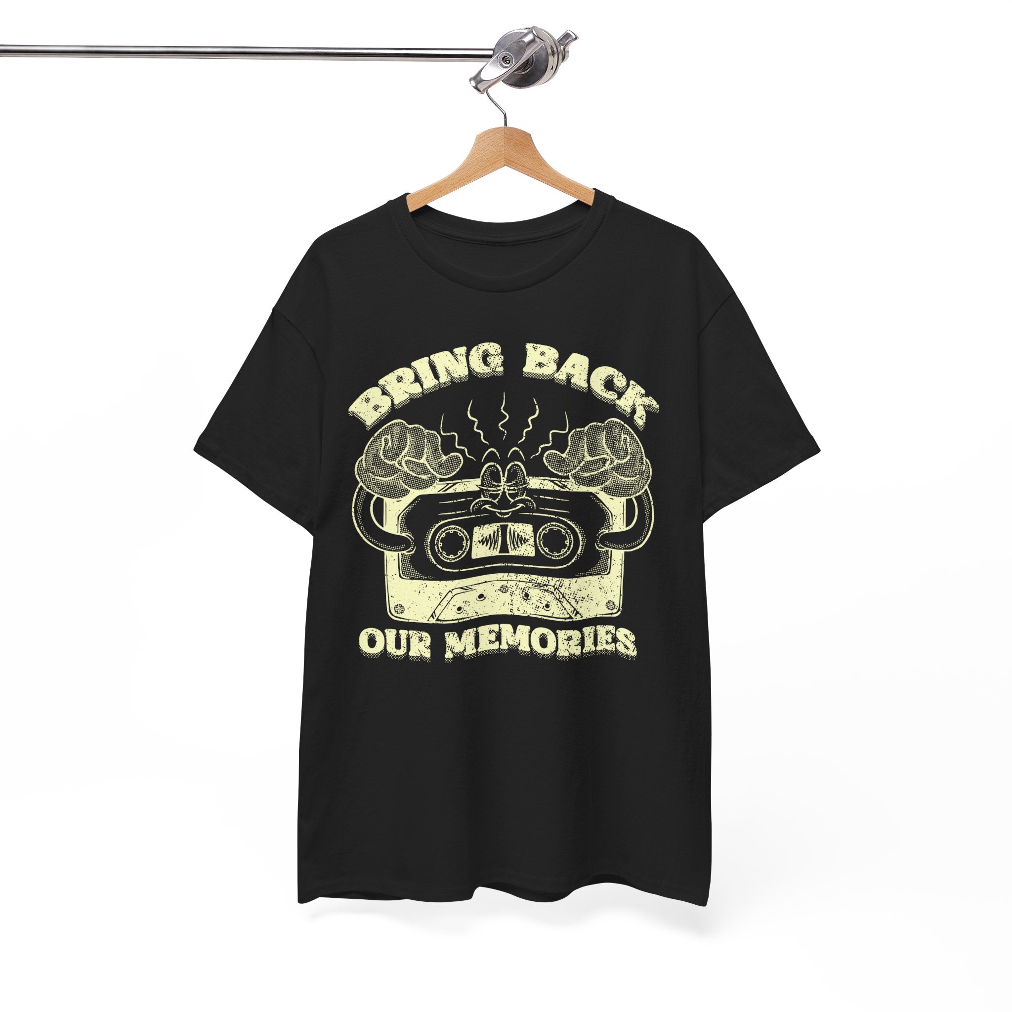 Bring Back Our Memories Retro Cassette Tape Graphic Nostalgic Music Lover 80s 90s Throwback Graphic Tee
