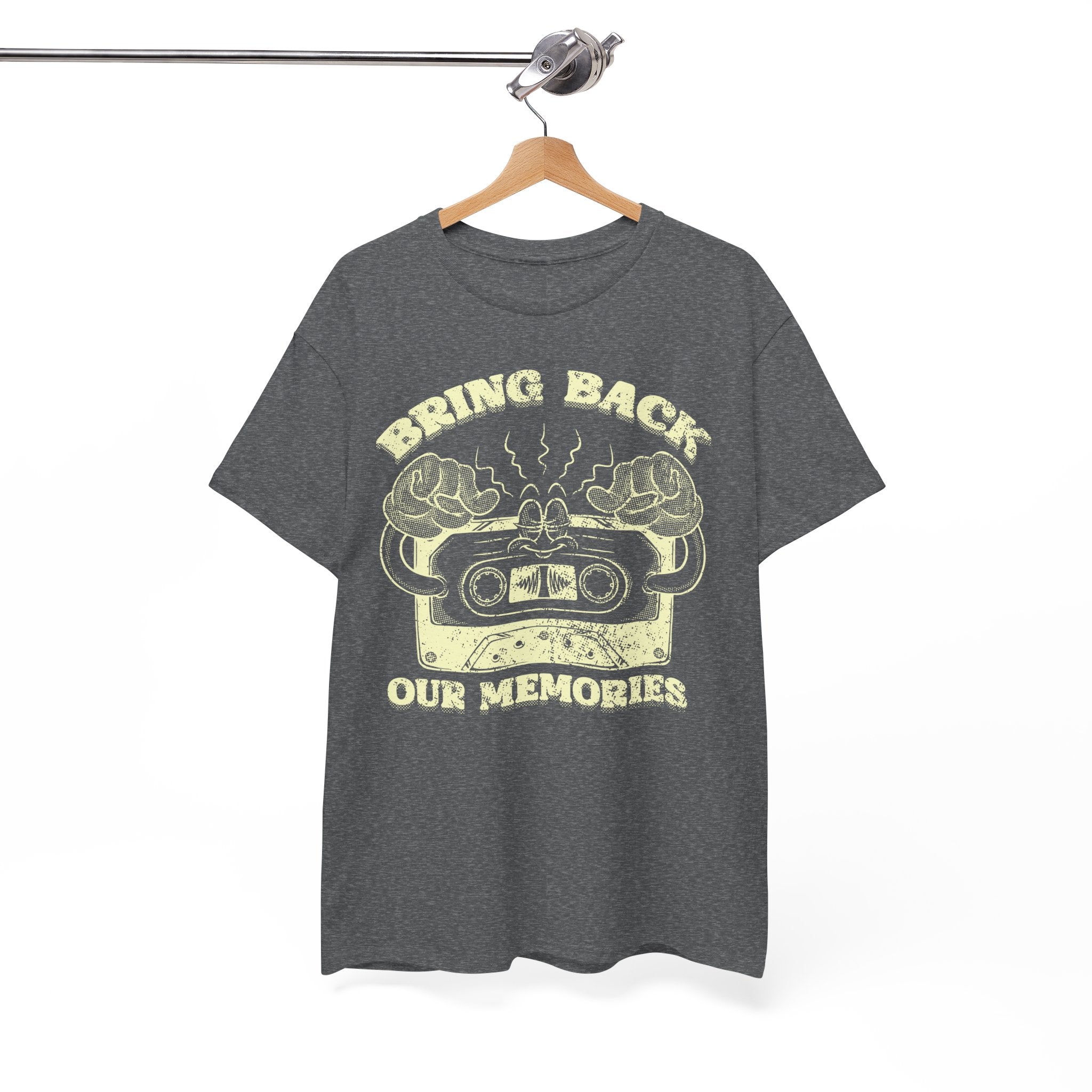 Bring Back Our Memories Retro Cassette Tape Graphic Nostalgic Music Lover 80s 90s Throwback Graphic Tee