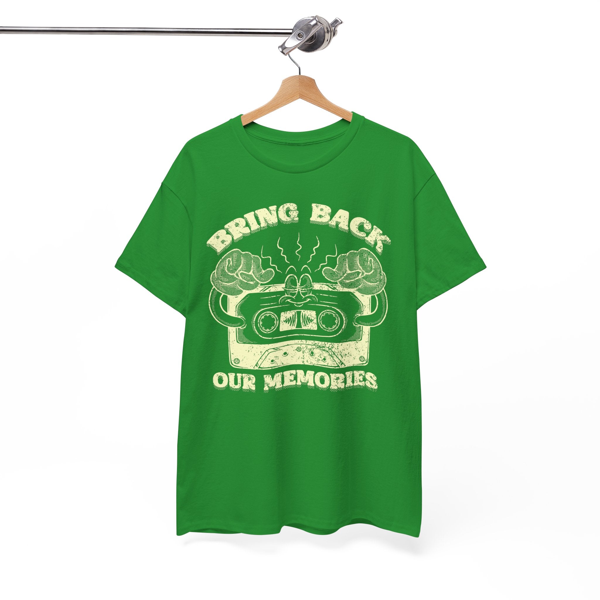 Bring Back Our Memories Retro Cassette Tape Graphic Nostalgic Music Lover 80s 90s Throwback Graphic Tee