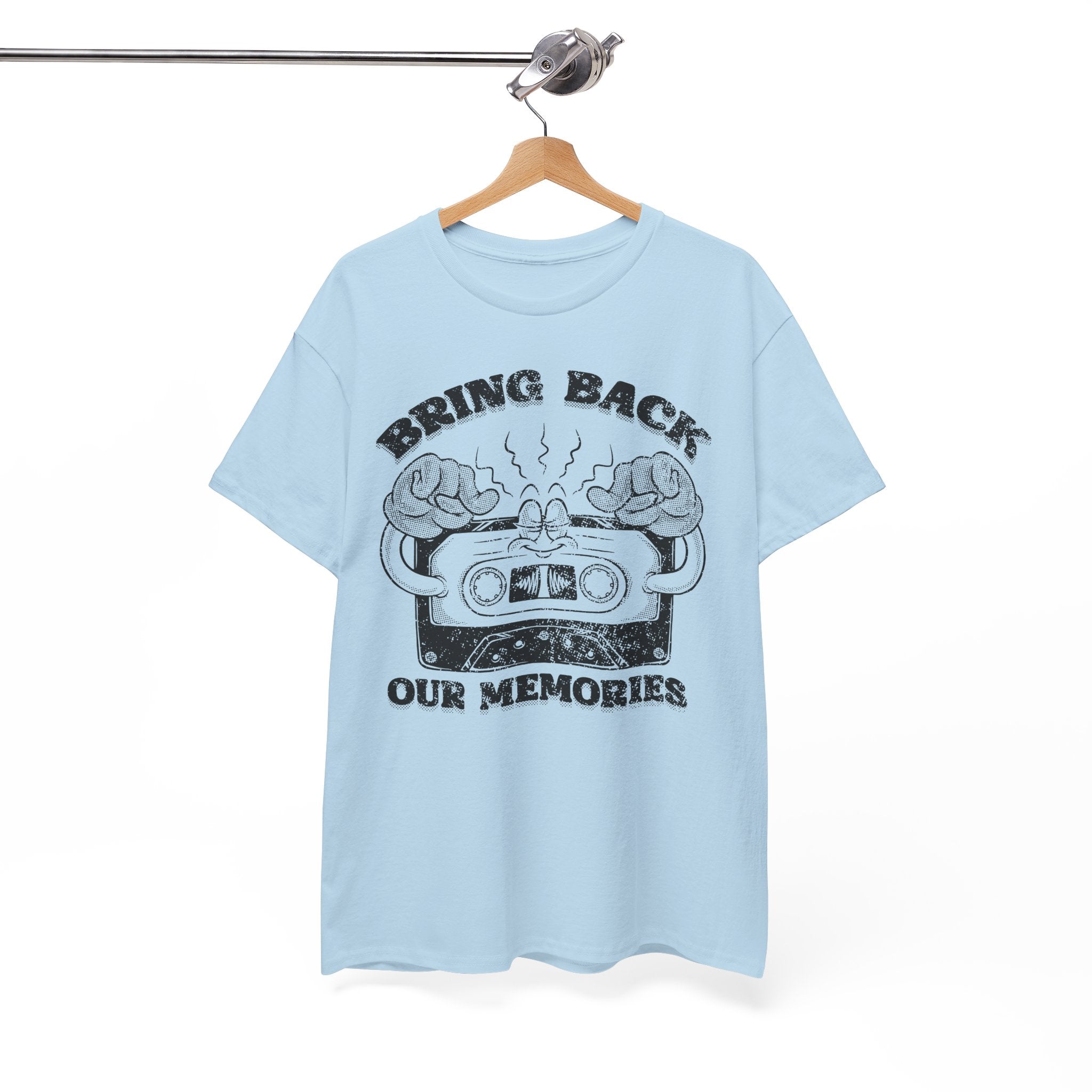 Bring Back Our Memories Retro Cassette Tape Graphic Nostalgic Music Lover 80s 90s Throwback Graphic Tee