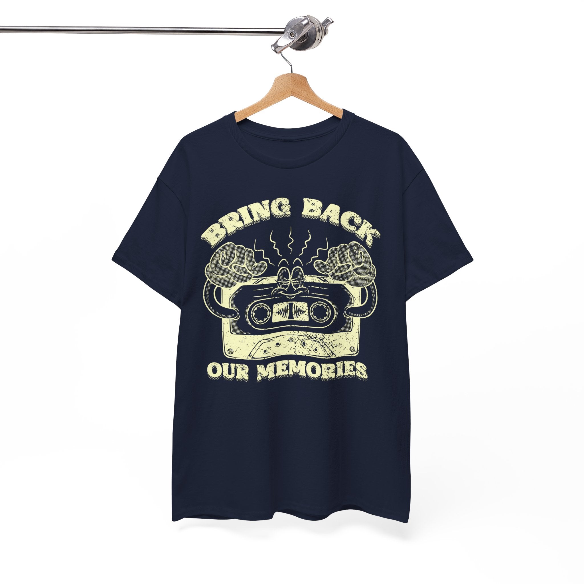 Bring Back Our Memories Retro Cassette Tape Graphic Nostalgic Music Lover 80s 90s Throwback Graphic Tee
