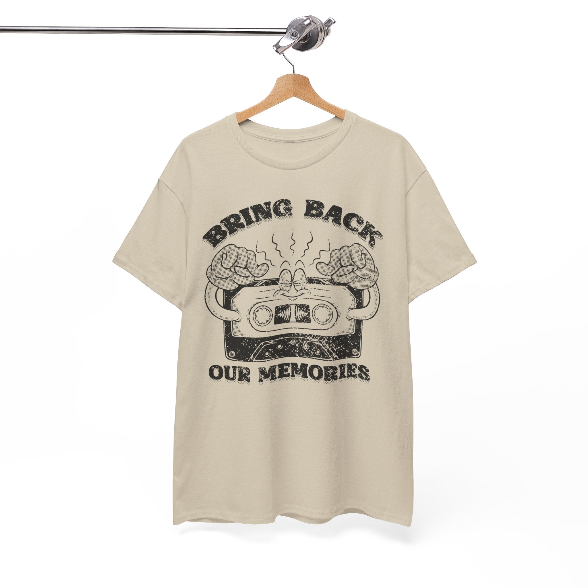 Bring Back Our Memories Retro Cassette Tape Graphic Nostalgic Music Lover 80s 90s Throwback Graphic Tee