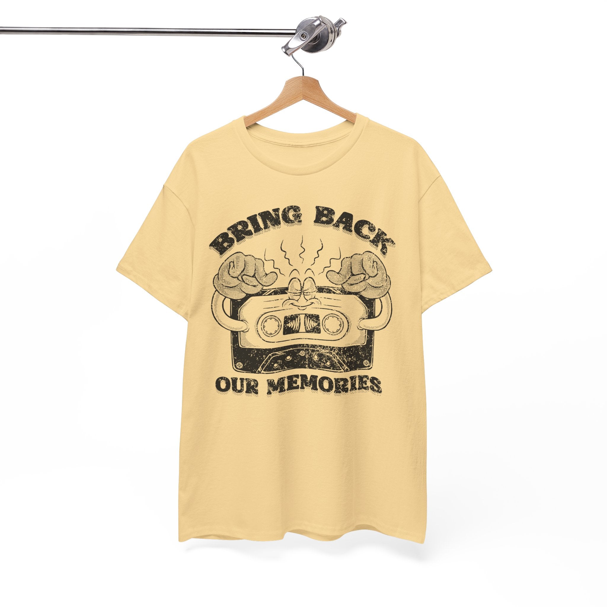 Bring Back Our Memories Retro Cassette Tape Graphic Nostalgic Music Lover 80s 90s Throwback Graphic Tee