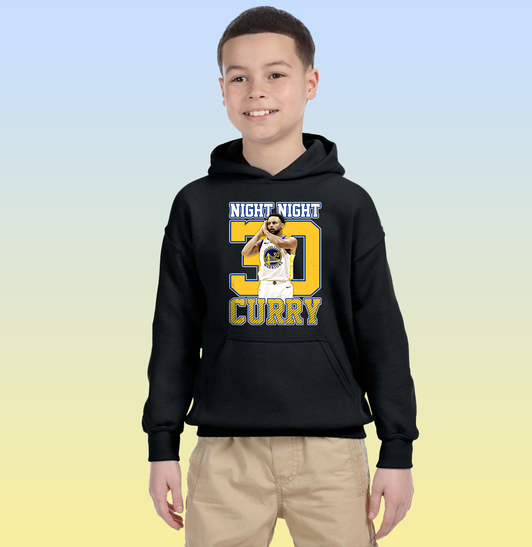 Stephen Curry Night Night Golden State Warriors Basketball Hoodie for Adults and Kids