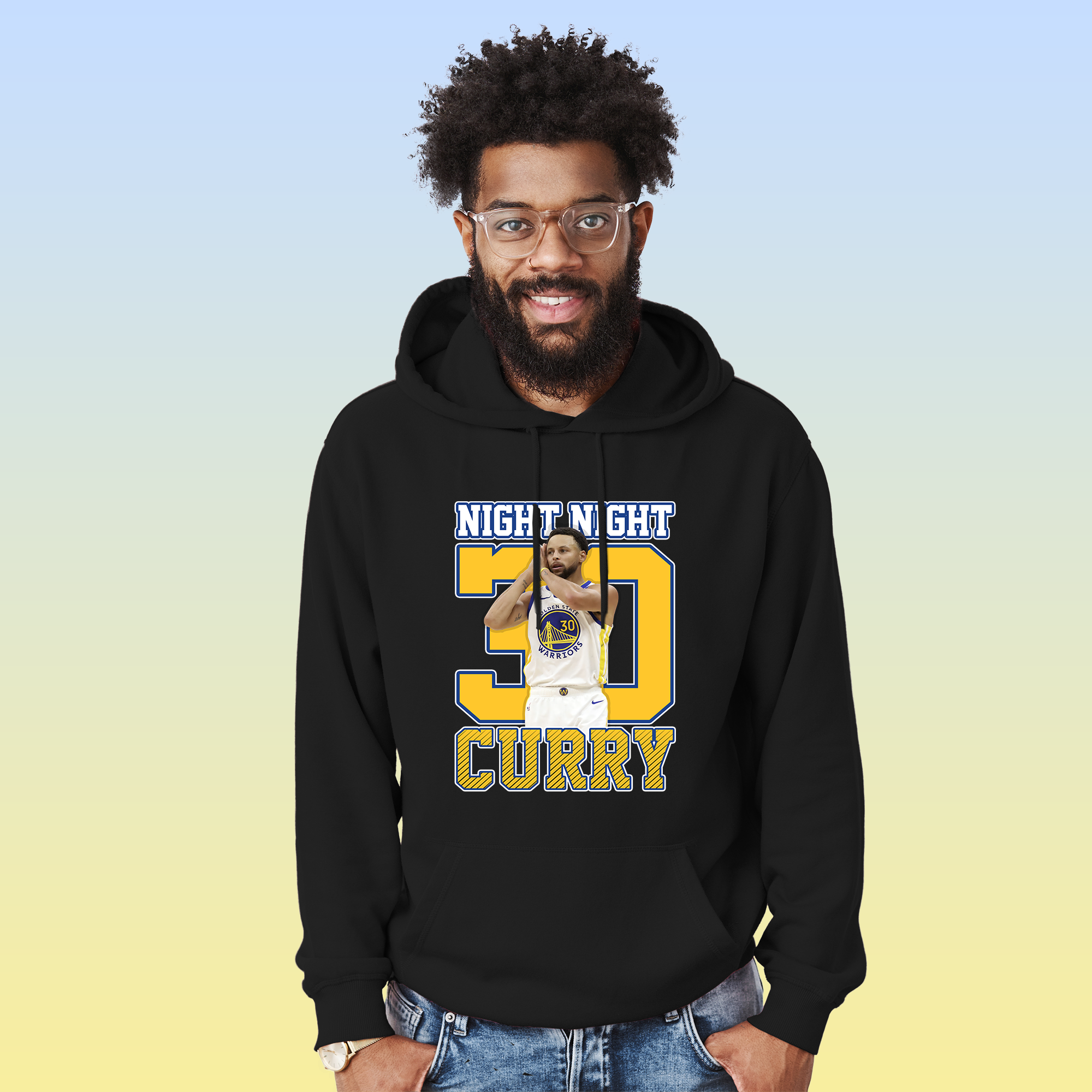 Stephen Curry Night Night Golden State Warriors Basketball Hoodie for Adults and Kids