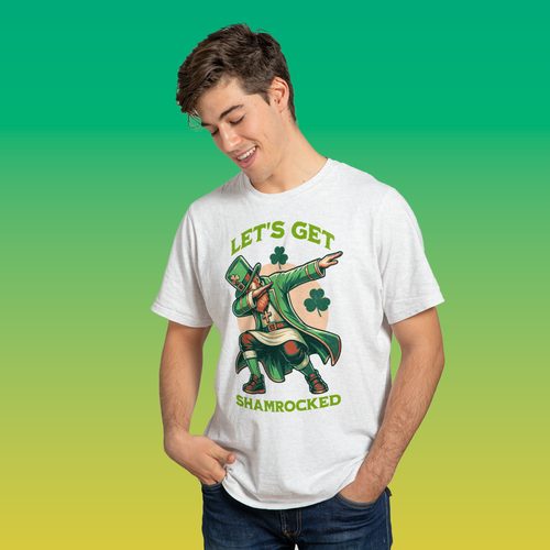 Let’s Get Shamrocked T-Shirt – Funny St. Patrick’s Day Leprechaun Graphic Tee