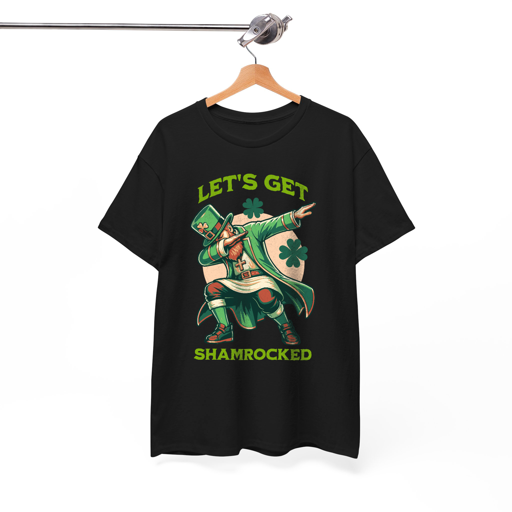 Let’s Get Shamrocked T-Shirt – Funny St. Patrick’s Day Leprechaun Graphic Tee