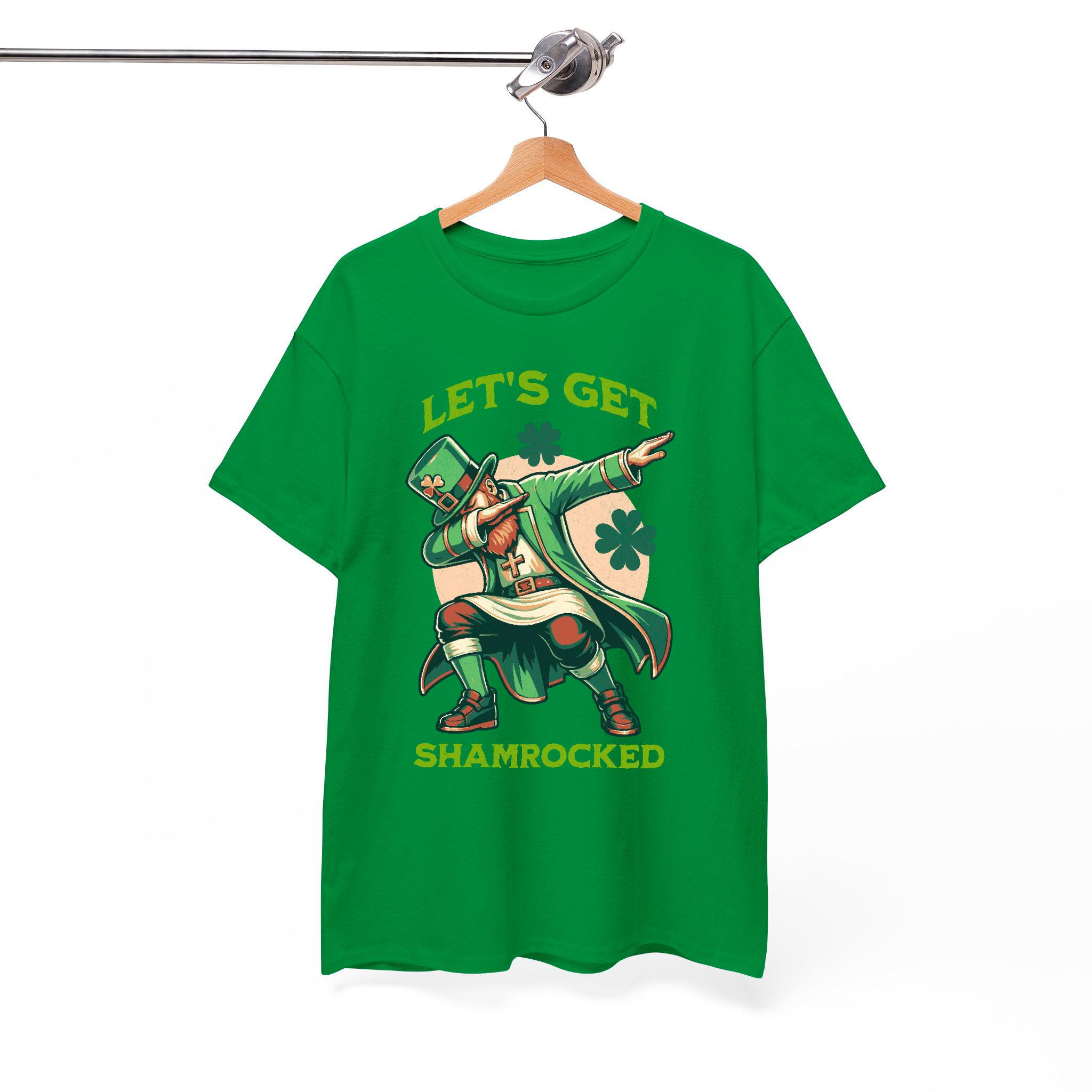 Let’s Get Shamrocked T-Shirt – Funny St. Patrick’s Day Leprechaun Graphic Tee