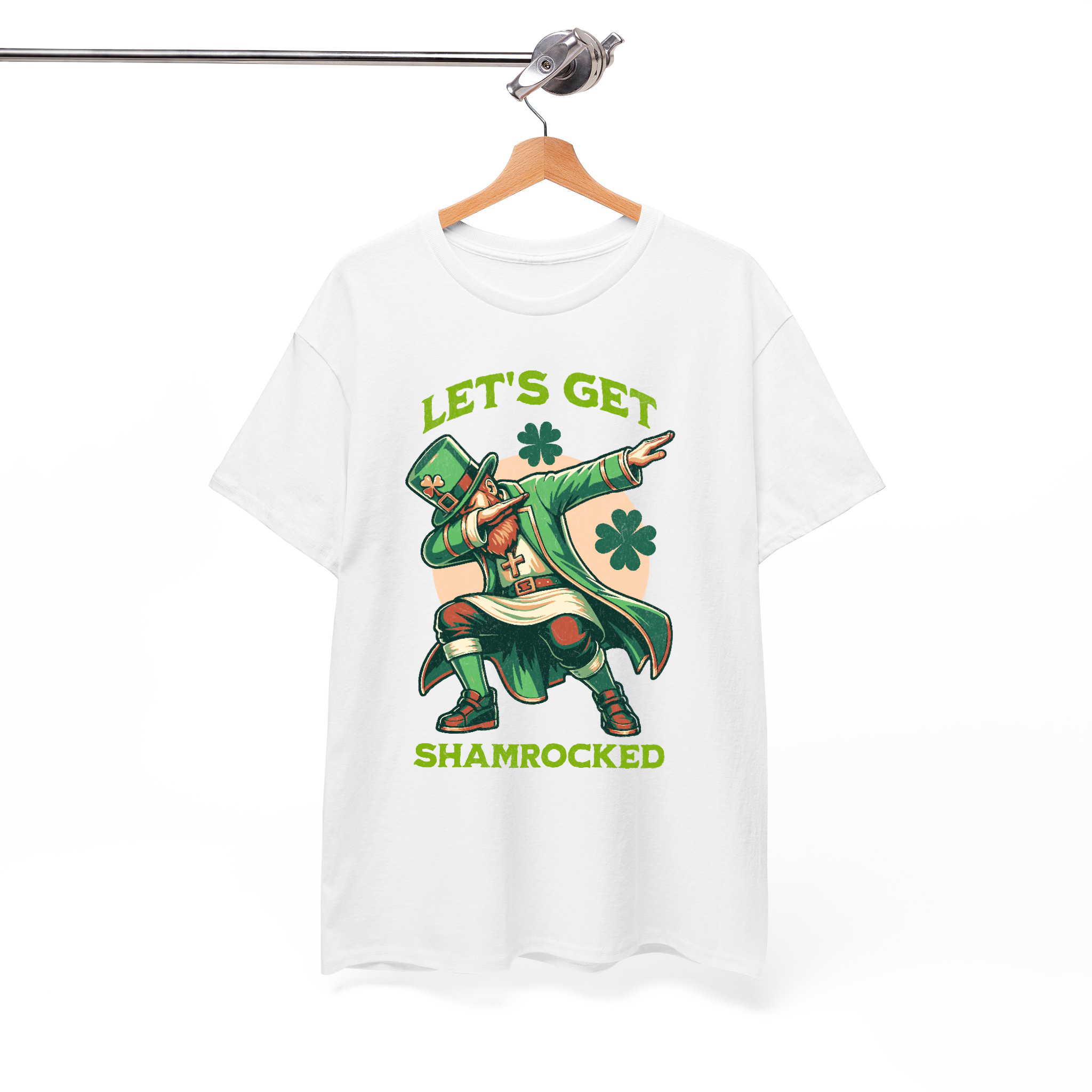 Let’s Get Shamrocked T-Shirt – Funny St. Patrick’s Day Leprechaun Graphic Tee