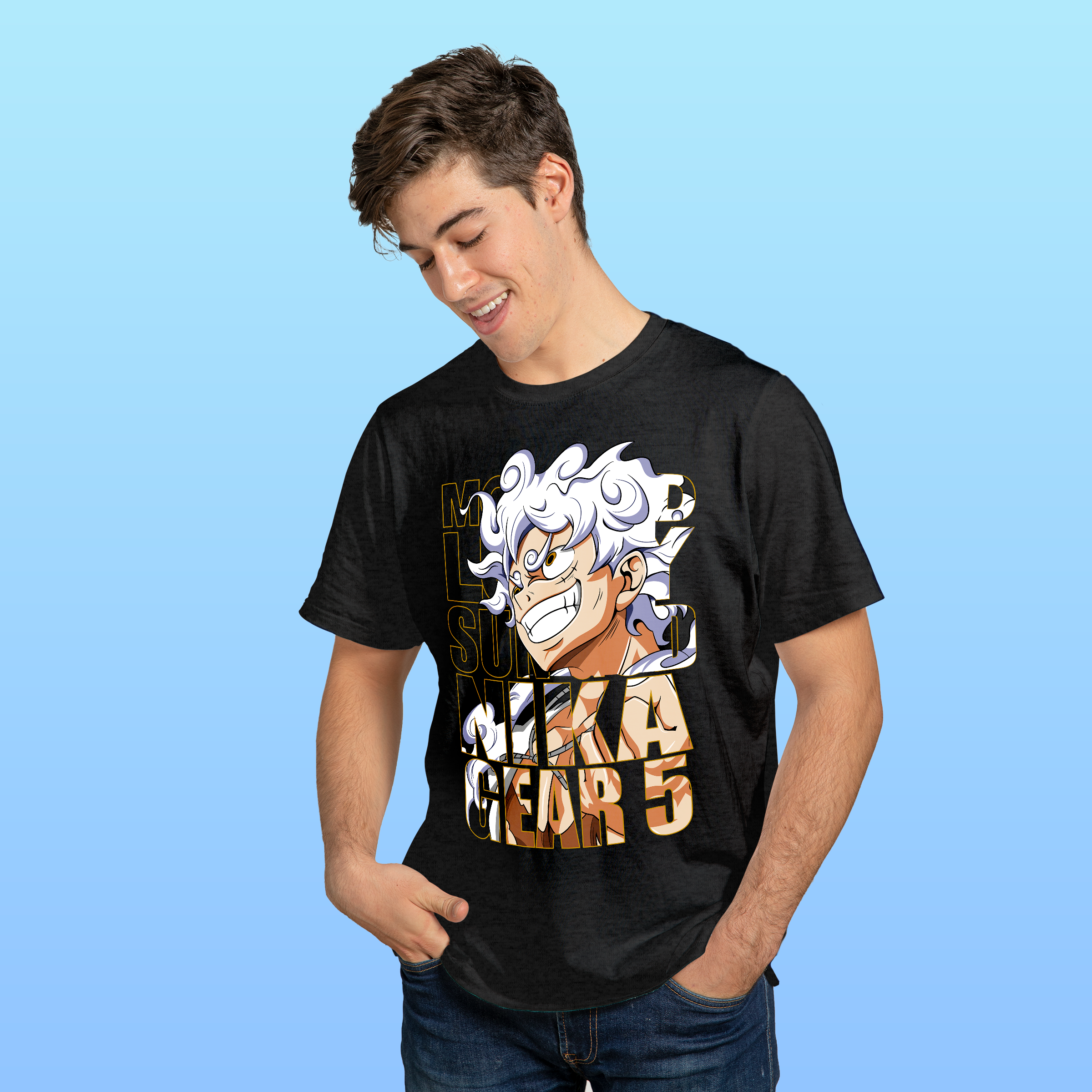 Luffy Shirt, Anime shirt, Monkey D luffy Shirt, Gear 5 Anime Straw Hat Pirates Shirt