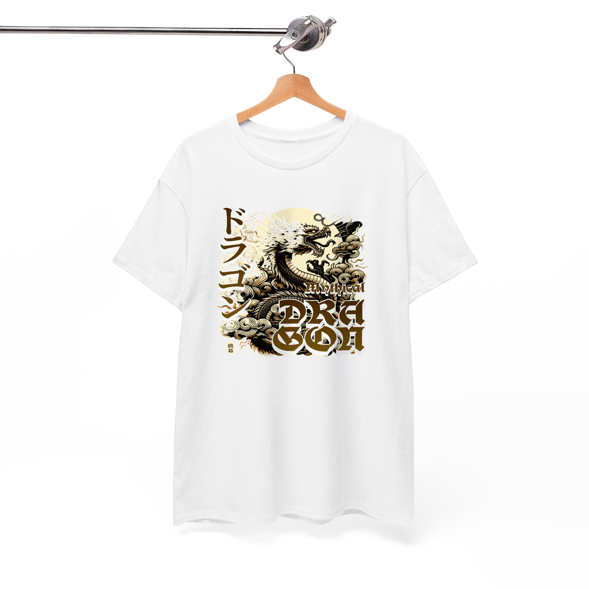 Mythical Dragon T-Shirt – Japanese Art Inspired Vintage Dragon Graphic Tee