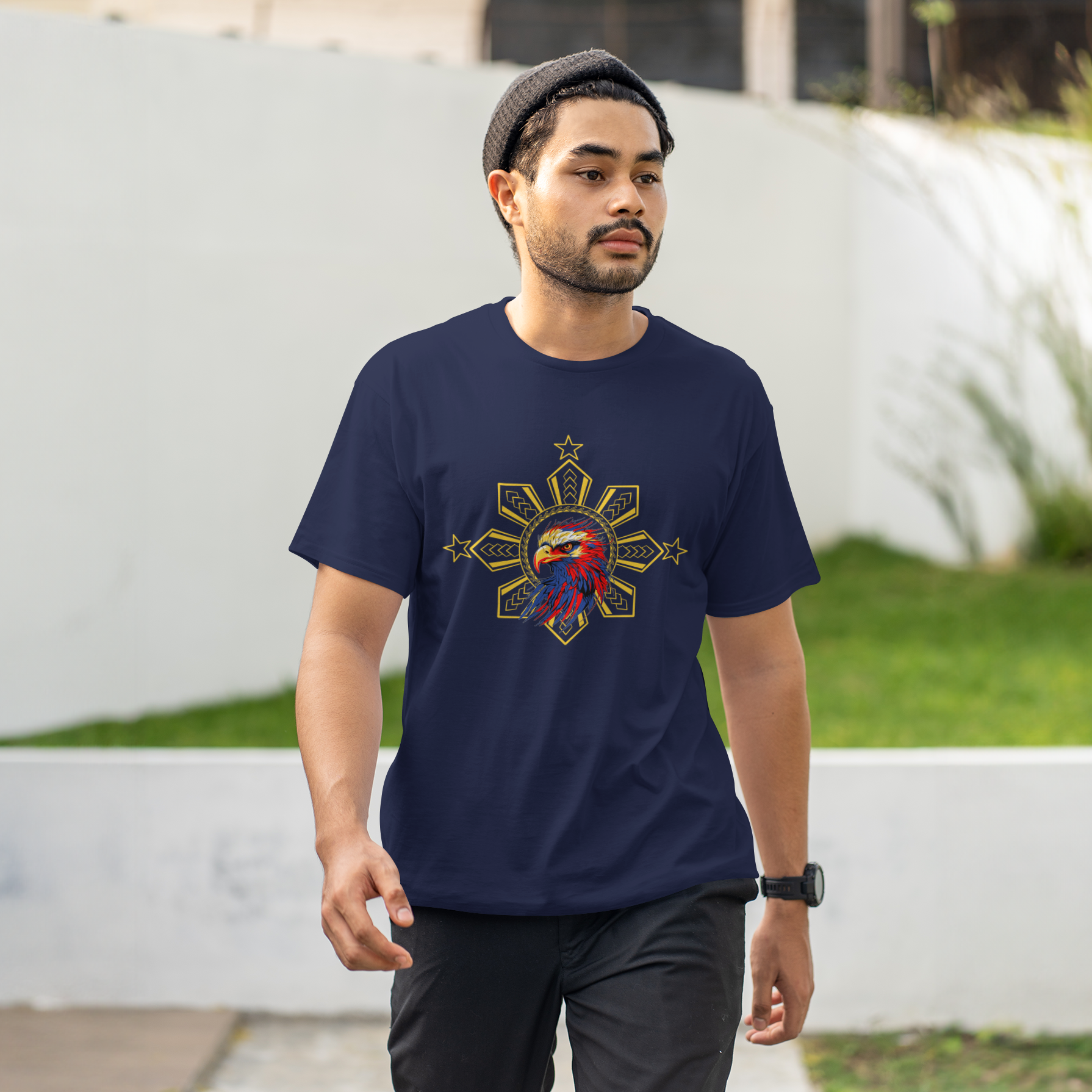 Philippine Eagle Emblazoned Philippines Flag T-Shirt
