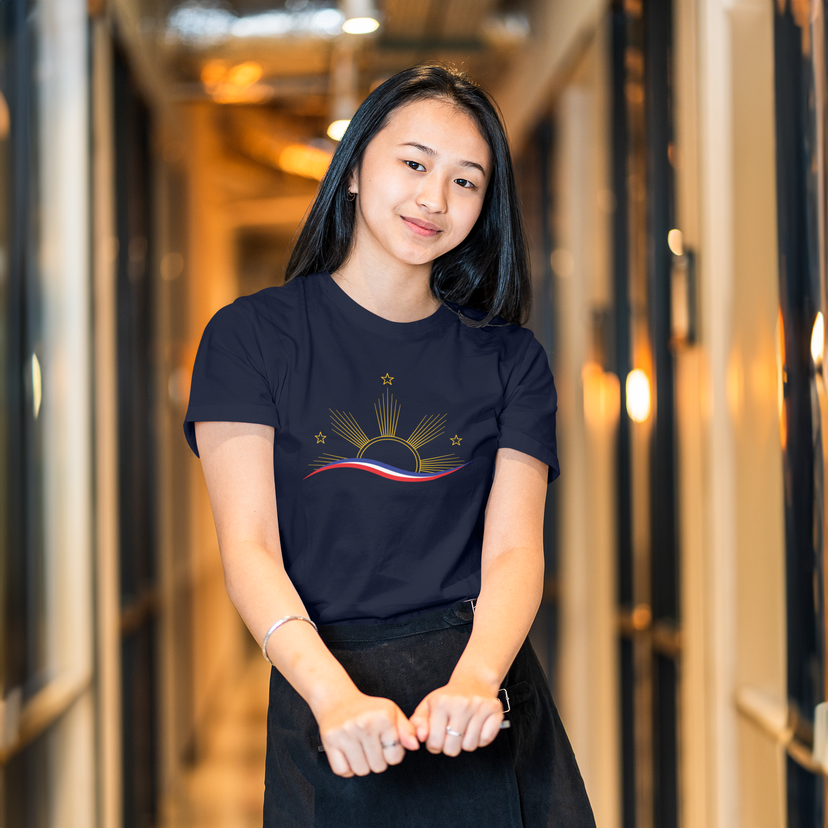 Abstract Philippines Flag T-shirt