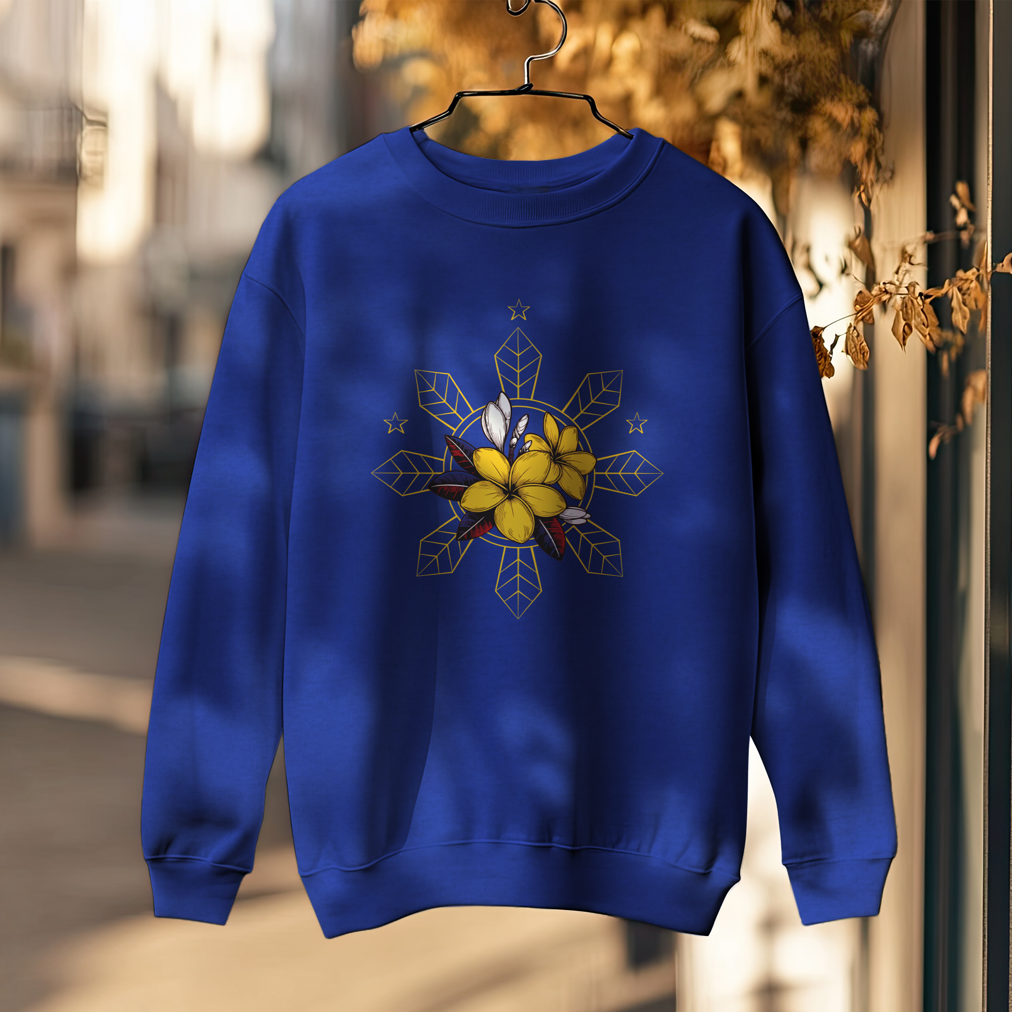 Sampaguita Emblazoned Philippines Flag Sweatshirt