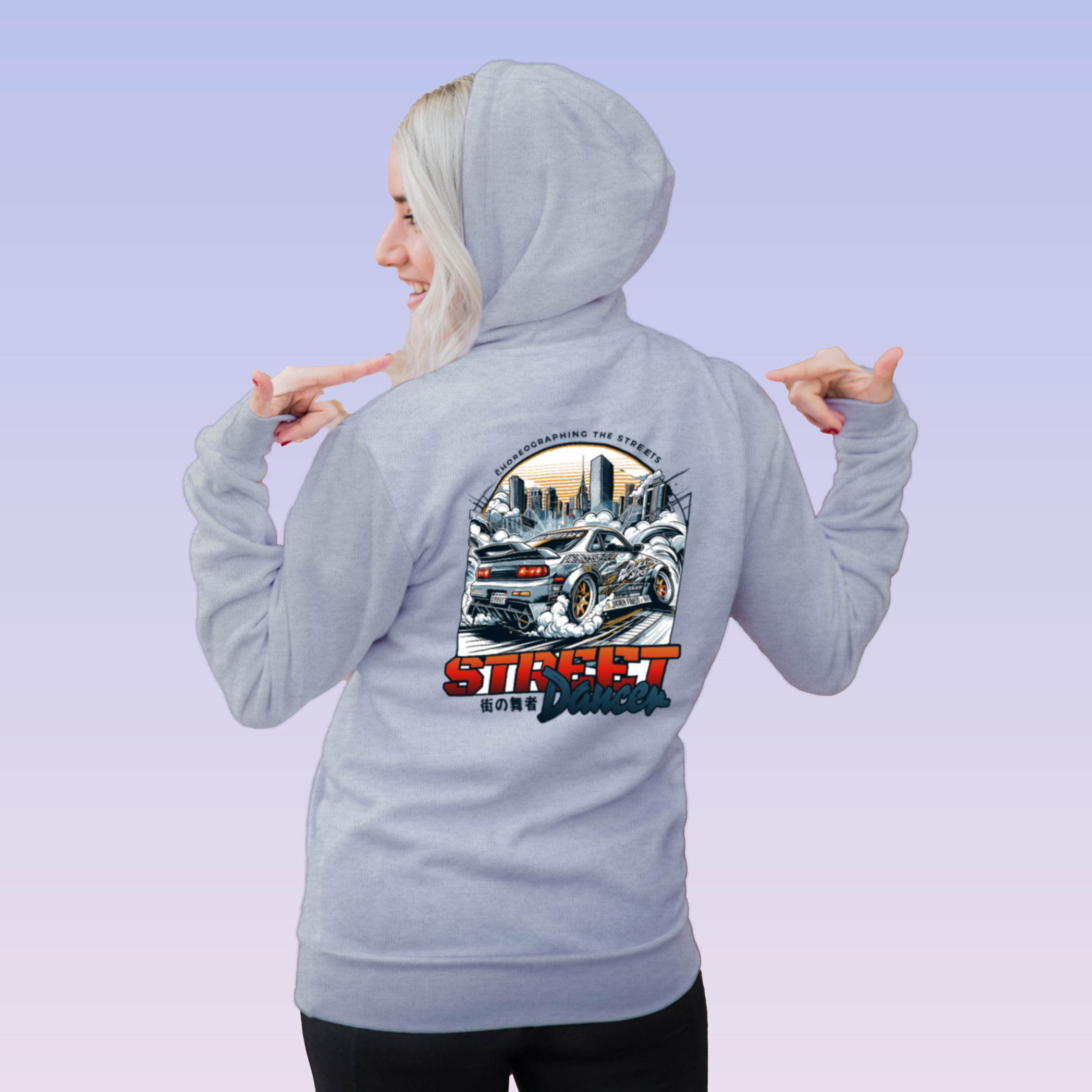Japanese Street Dancer Street Car Racing Hoodie - JDM Vintage Urban Streetwear
