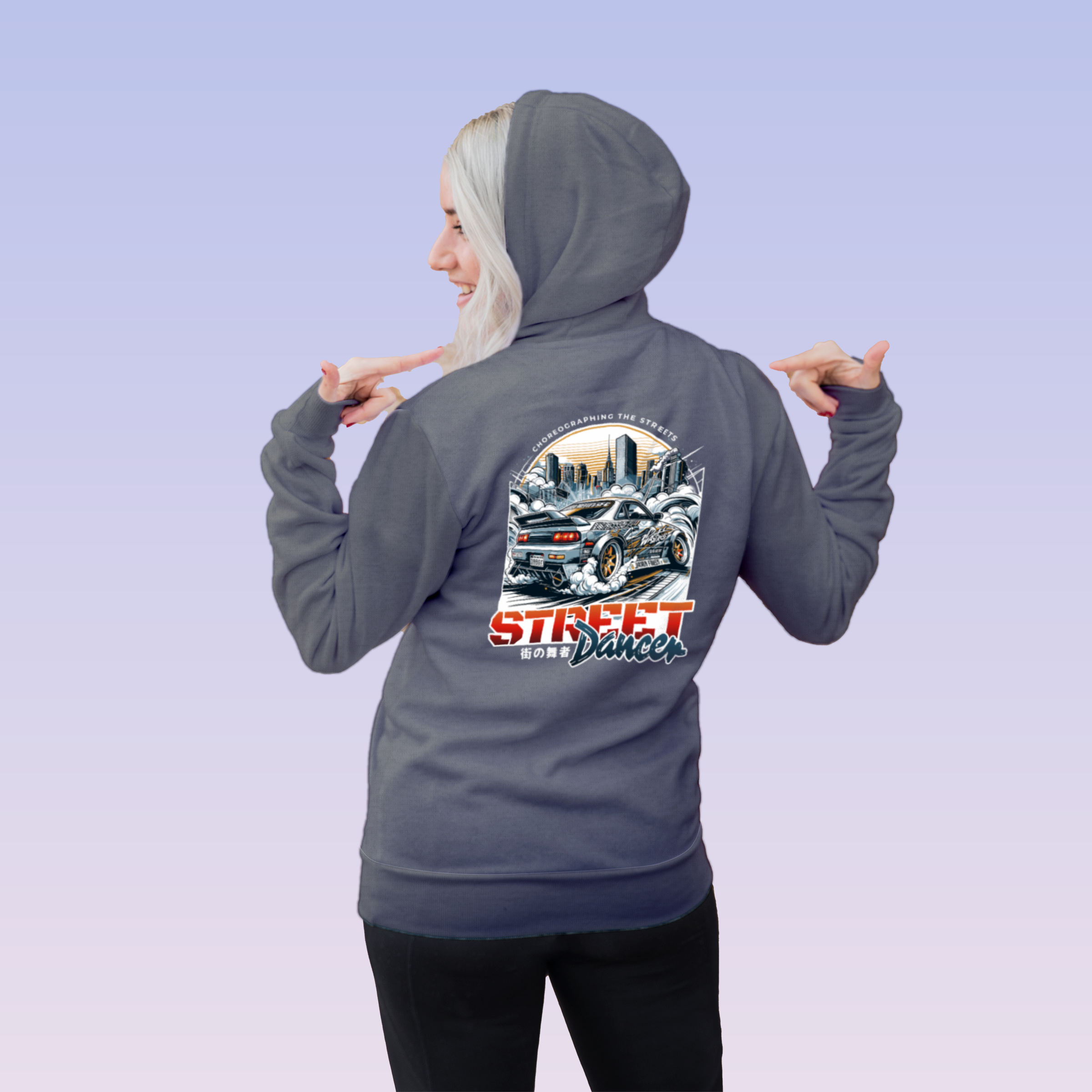 Japanese Street Dancer Street Car Racing Hoodie - JDM Vintage Urban Streetwear