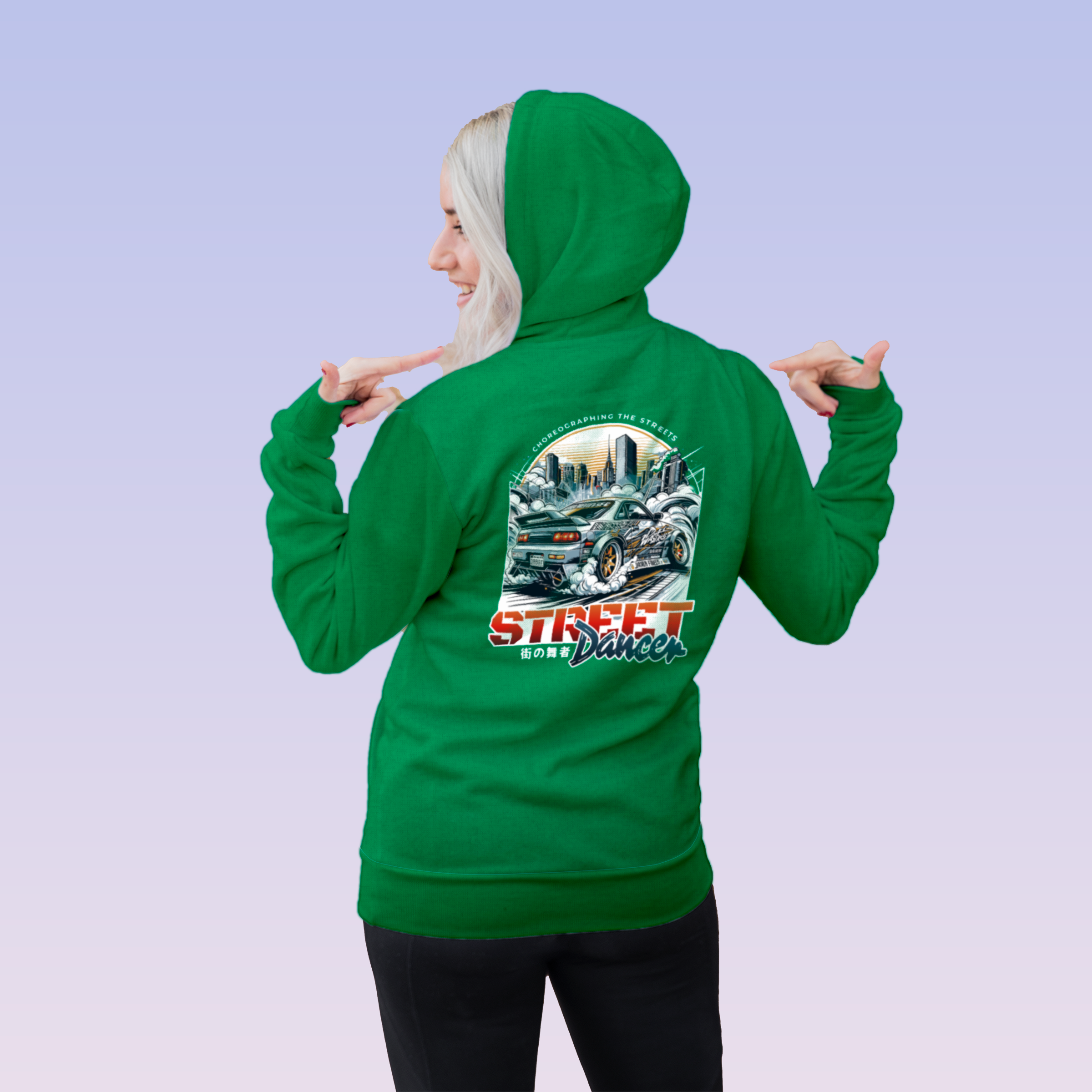 Japanese Street Dancer Street Car Racing Hoodie - JDM Vintage Urban Streetwear