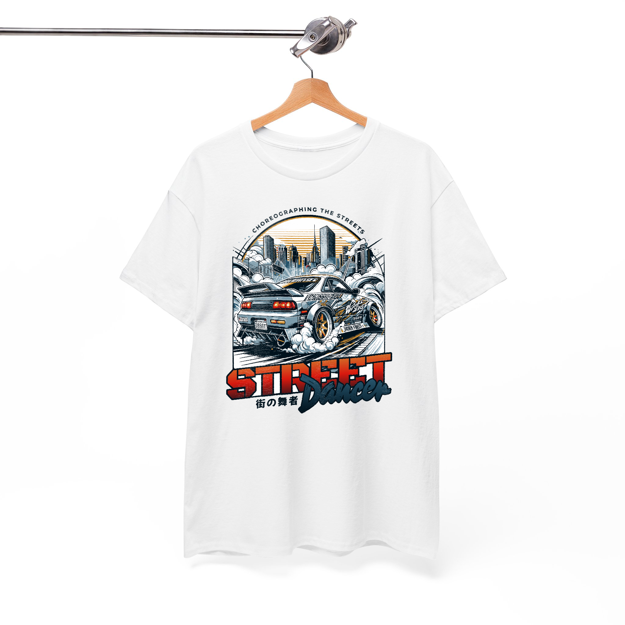 Japanese Street Dancer Street Car Racing T-shirt - JDM Vintage Urban Graphic Tee