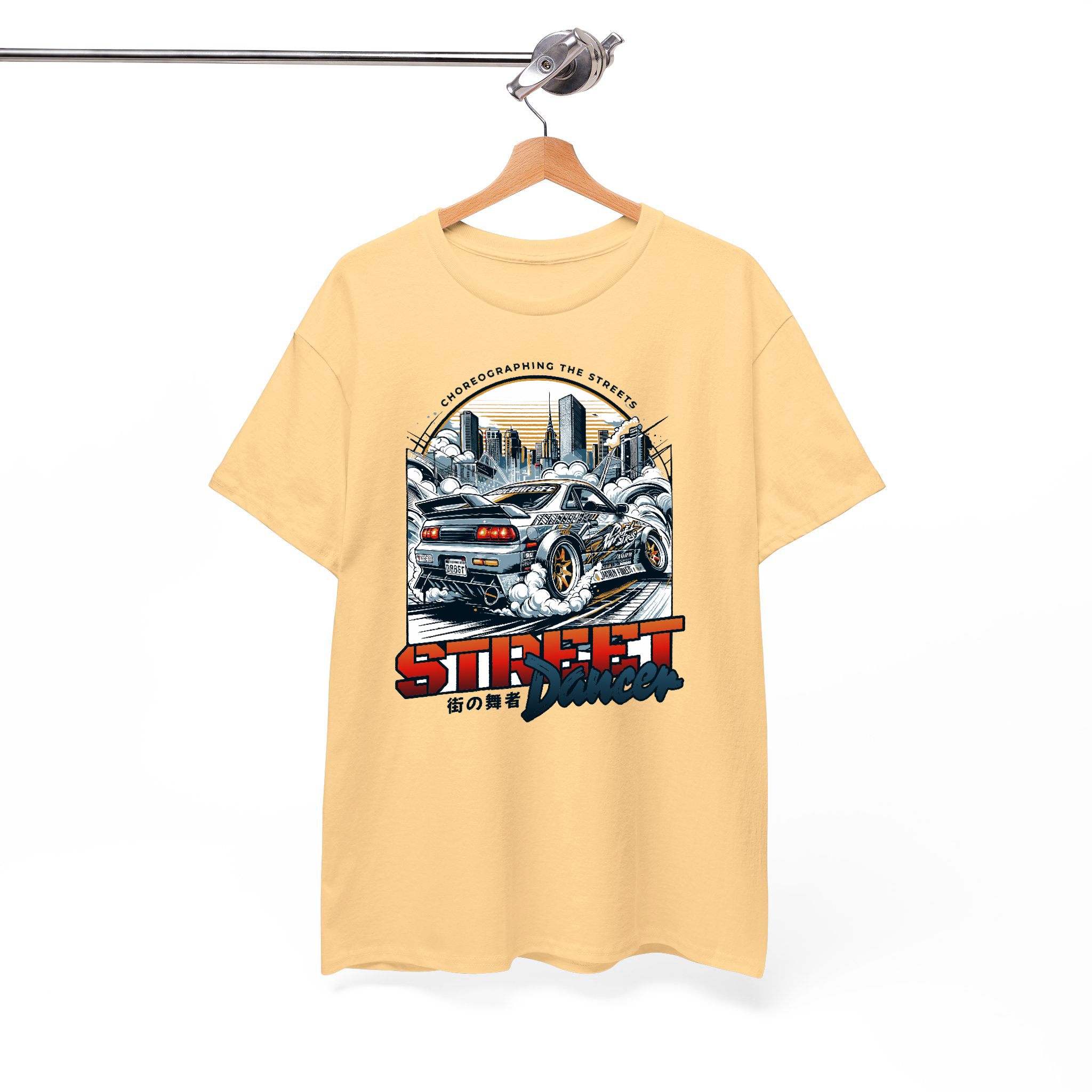 Japanese Street Dancer Street Car Racing T-shirt - JDM Vintage Urban Graphic Tee