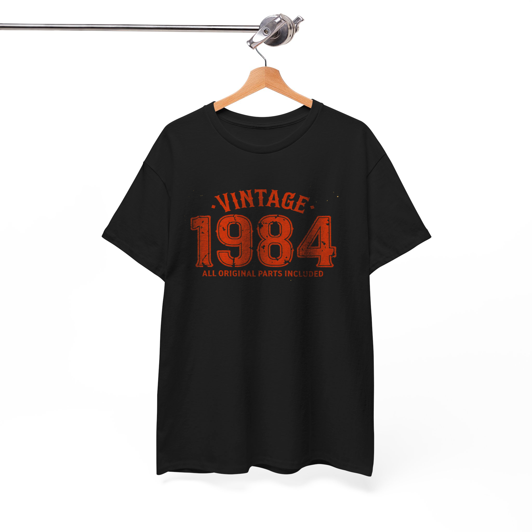 Vintage 1984 Retro T-Shirt – "All Original Parts Included" Birthday Graphic Tee