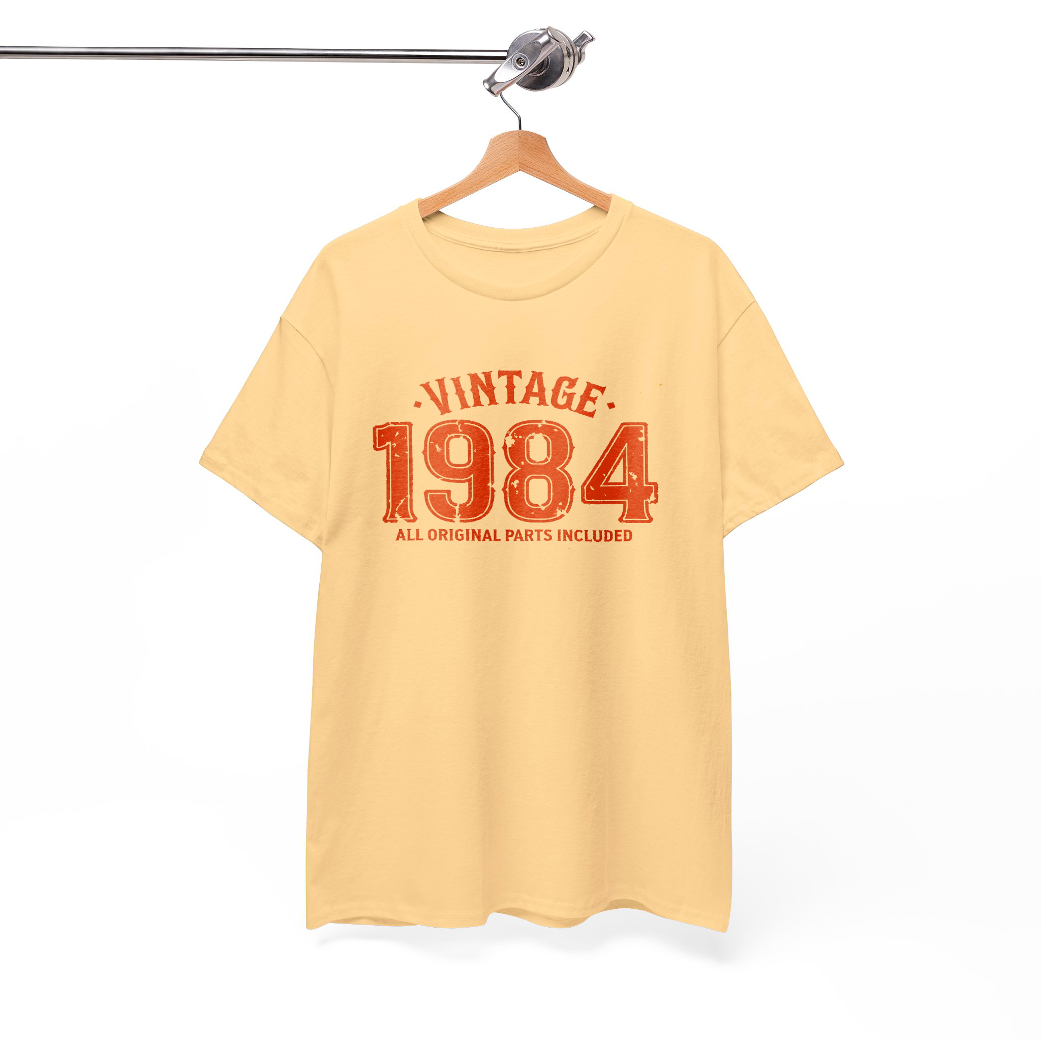 Vintage 1984 Retro T-Shirt – "All Original Parts Included" Birthday Graphic Tee