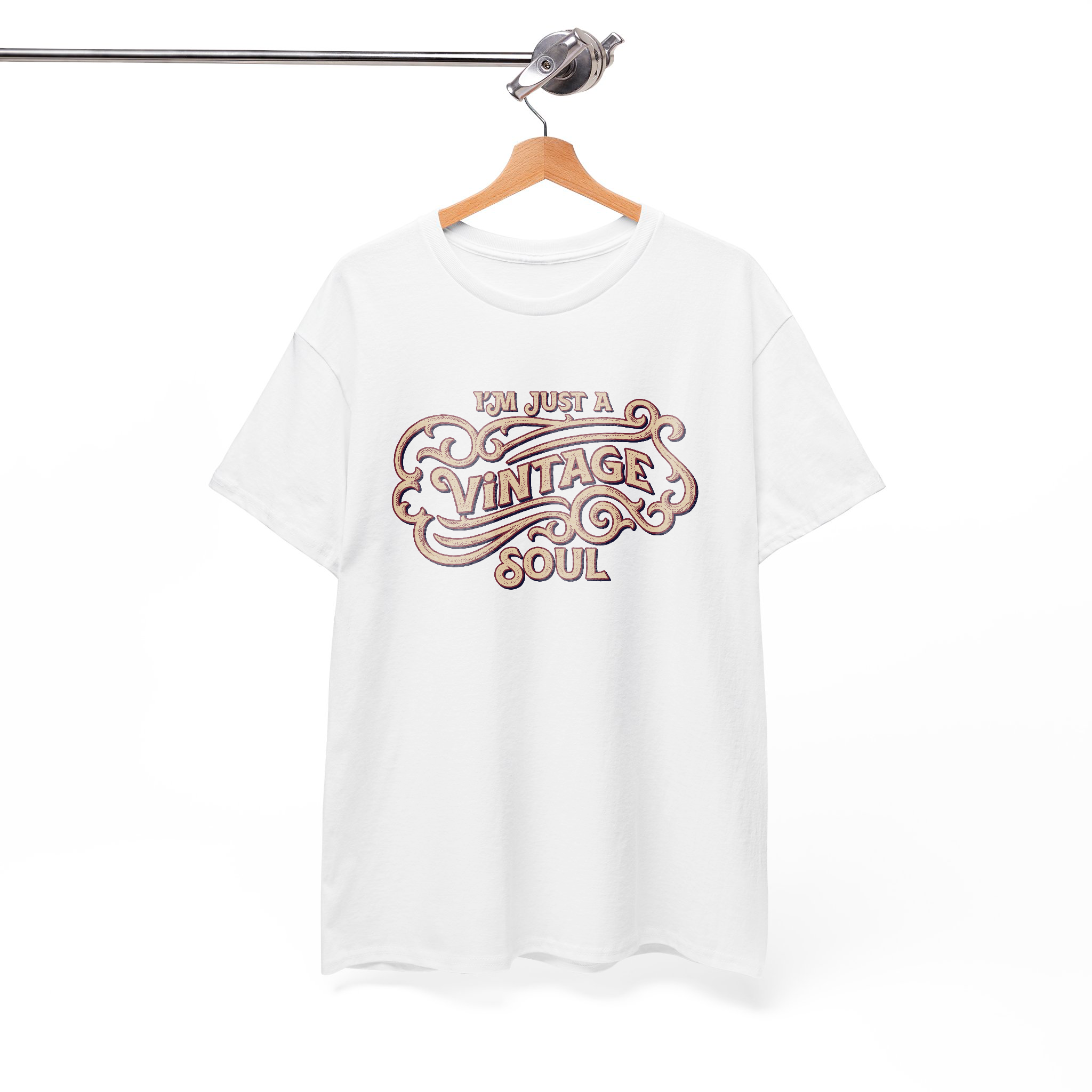 Vintage Soul T-Shirt – Retro-Inspired Classic Men's Women's Vintage Style Graphic Tee for Old Souls