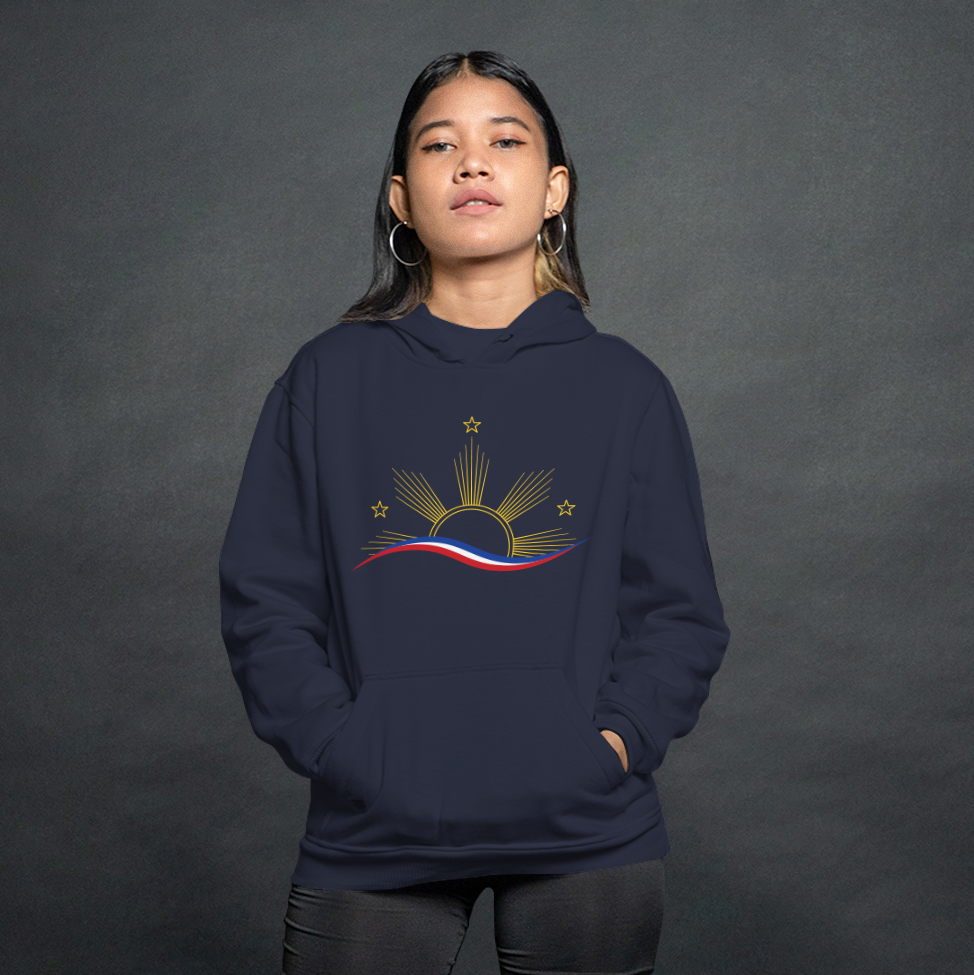 Abstract Philippines Flag Hoodie