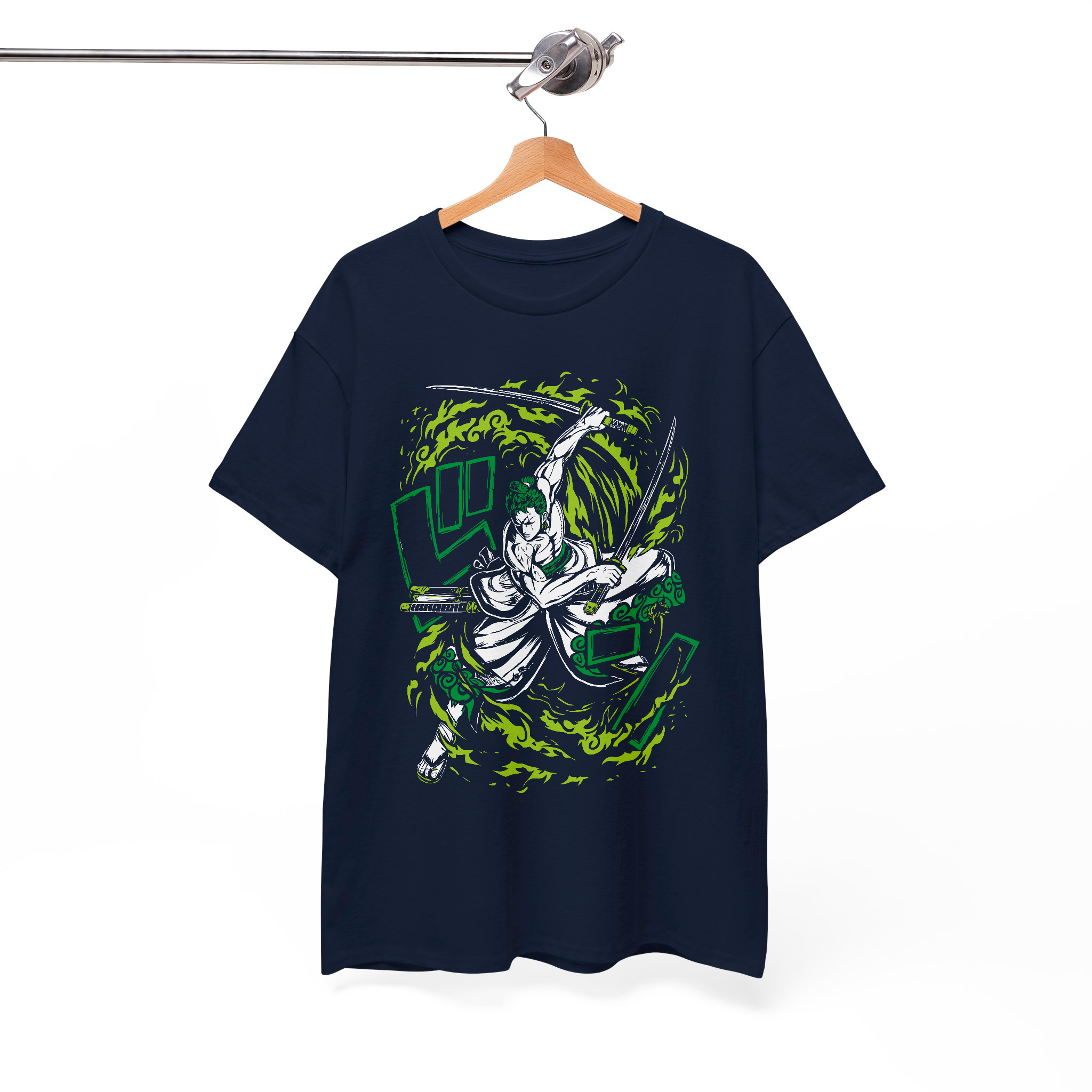 Zoro One Piece Anime Shirt, Roronoa Zoro Samurai Manga Shirt, Japanese Unisex Graphic Tee