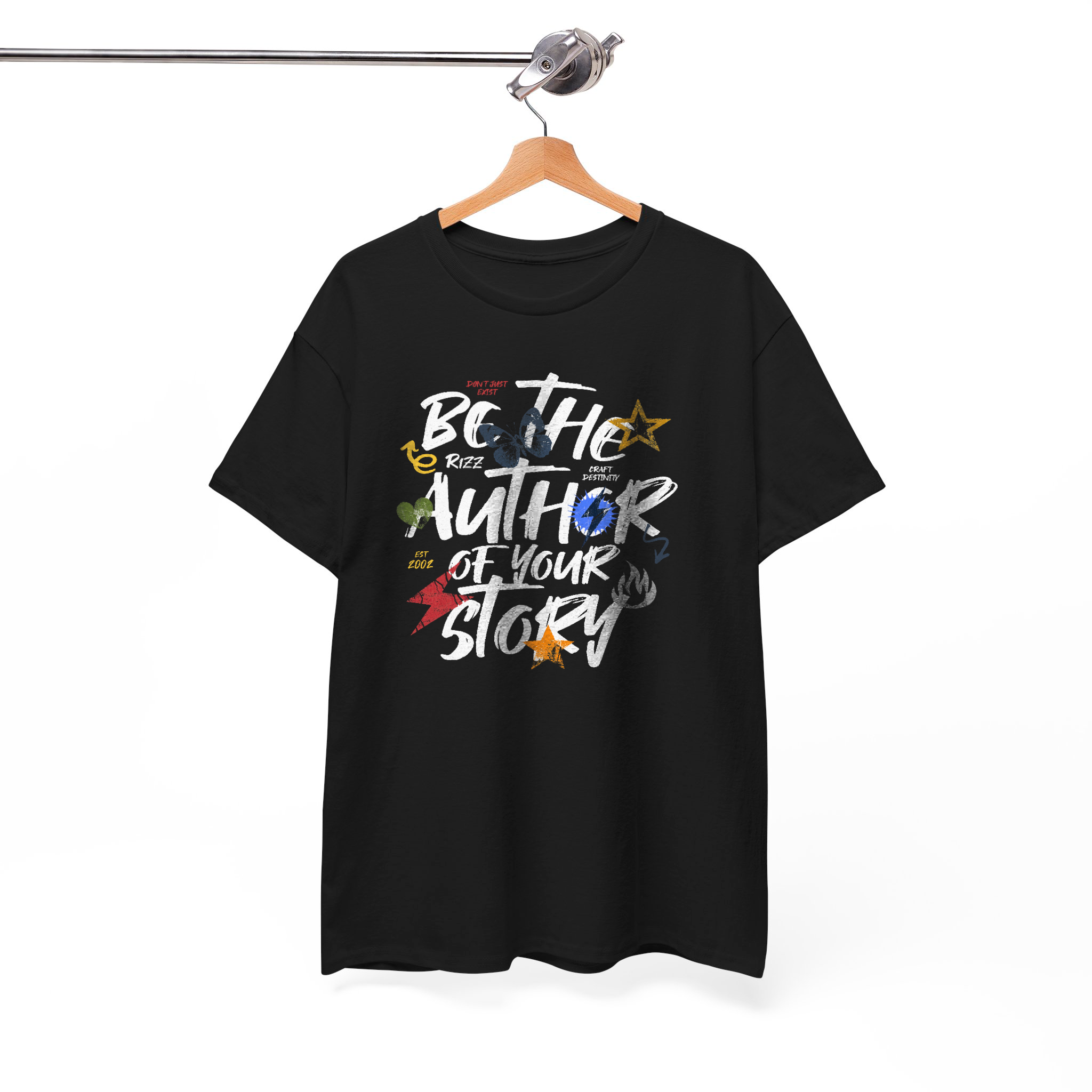 Be The Author of Your Story Motivational T-Shirt – Bold & Inspiring Graffiti-Style Graphic Tee