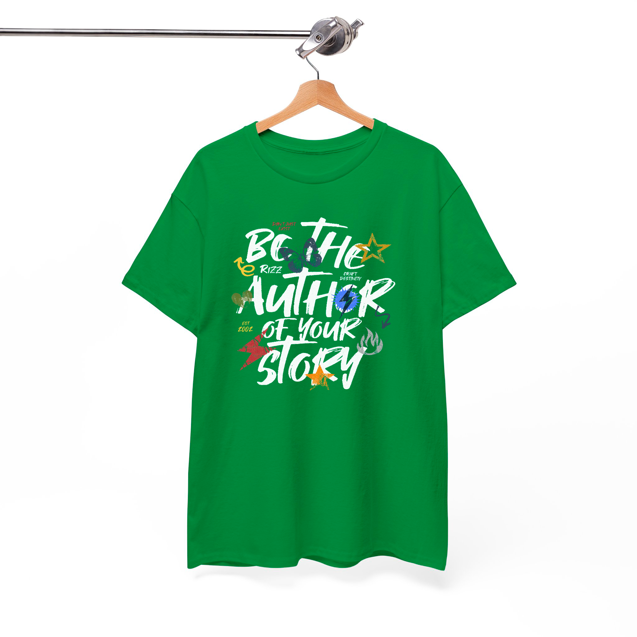 Be The Author of Your Story Motivational T-Shirt – Bold & Inspiring Graffiti-Style Graphic Tee