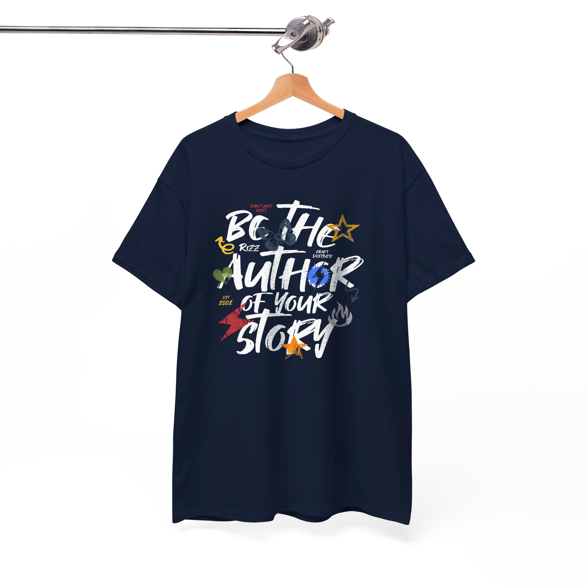 Be The Author of Your Story Motivational T-Shirt – Bold & Inspiring Graffiti-Style Graphic Tee