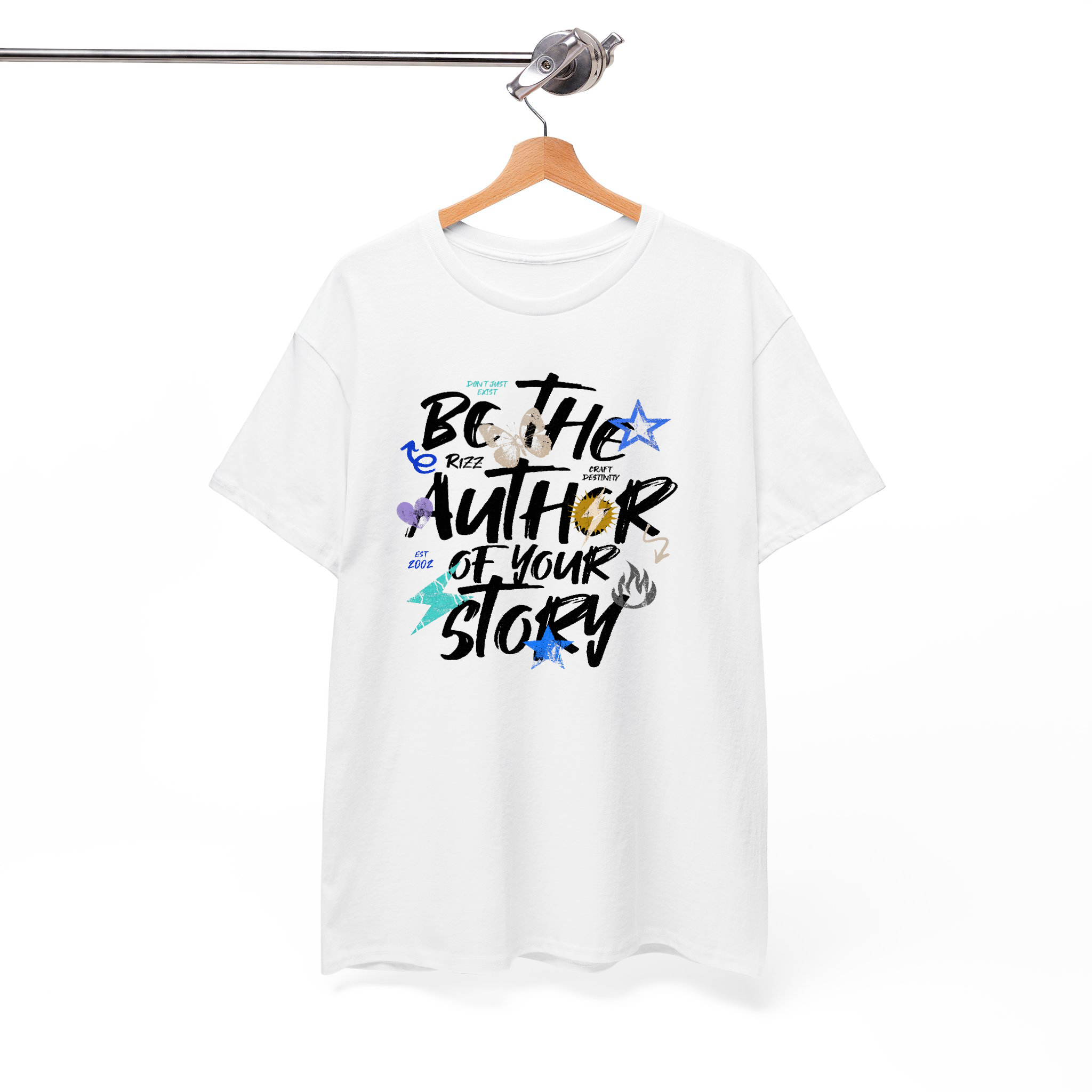 Be The Author of Your Story Motivational T-Shirt – Bold & Inspiring Graffiti-Style Graphic Tee