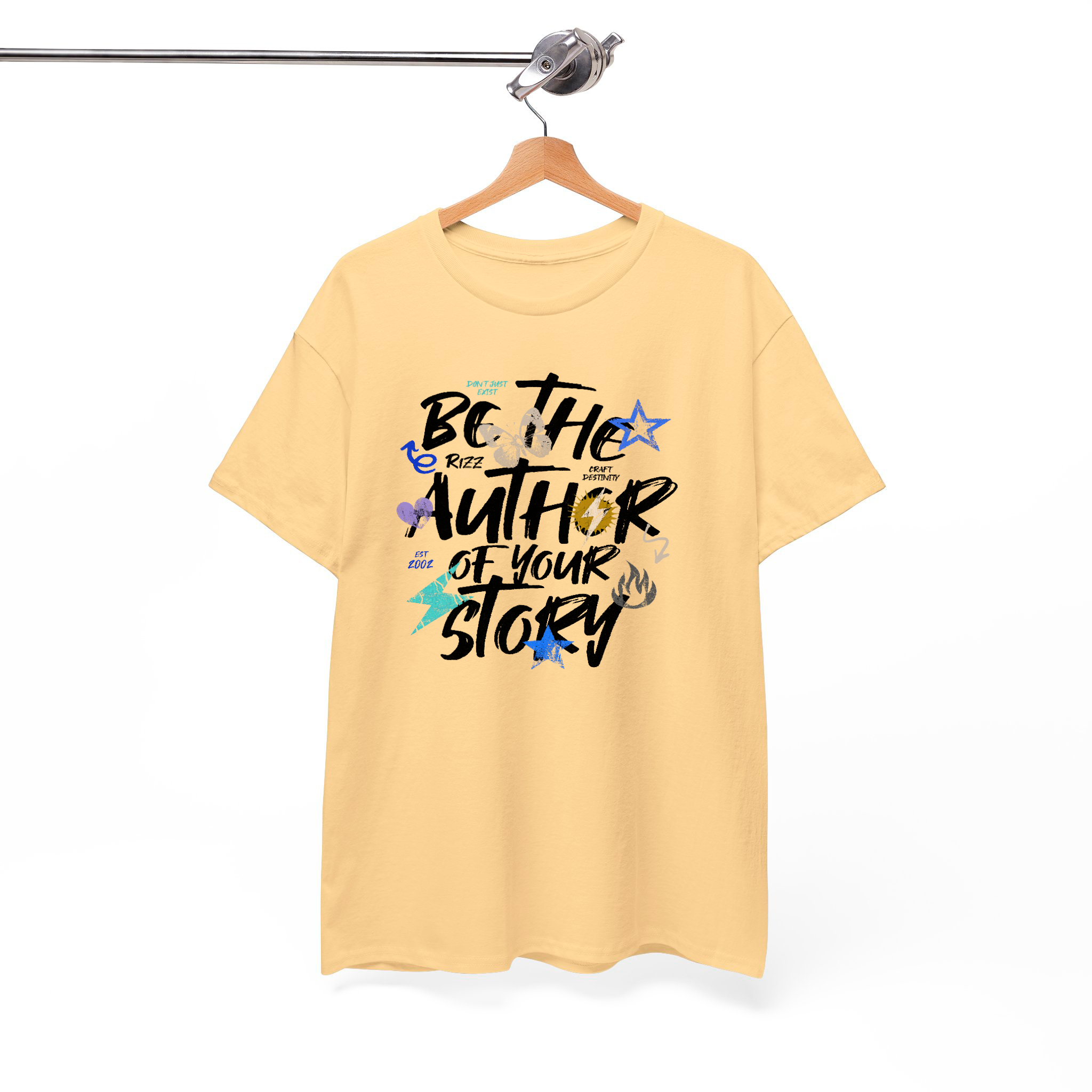 Be The Author of Your Story Motivational T-Shirt – Bold & Inspiring Graffiti-Style Graphic Tee