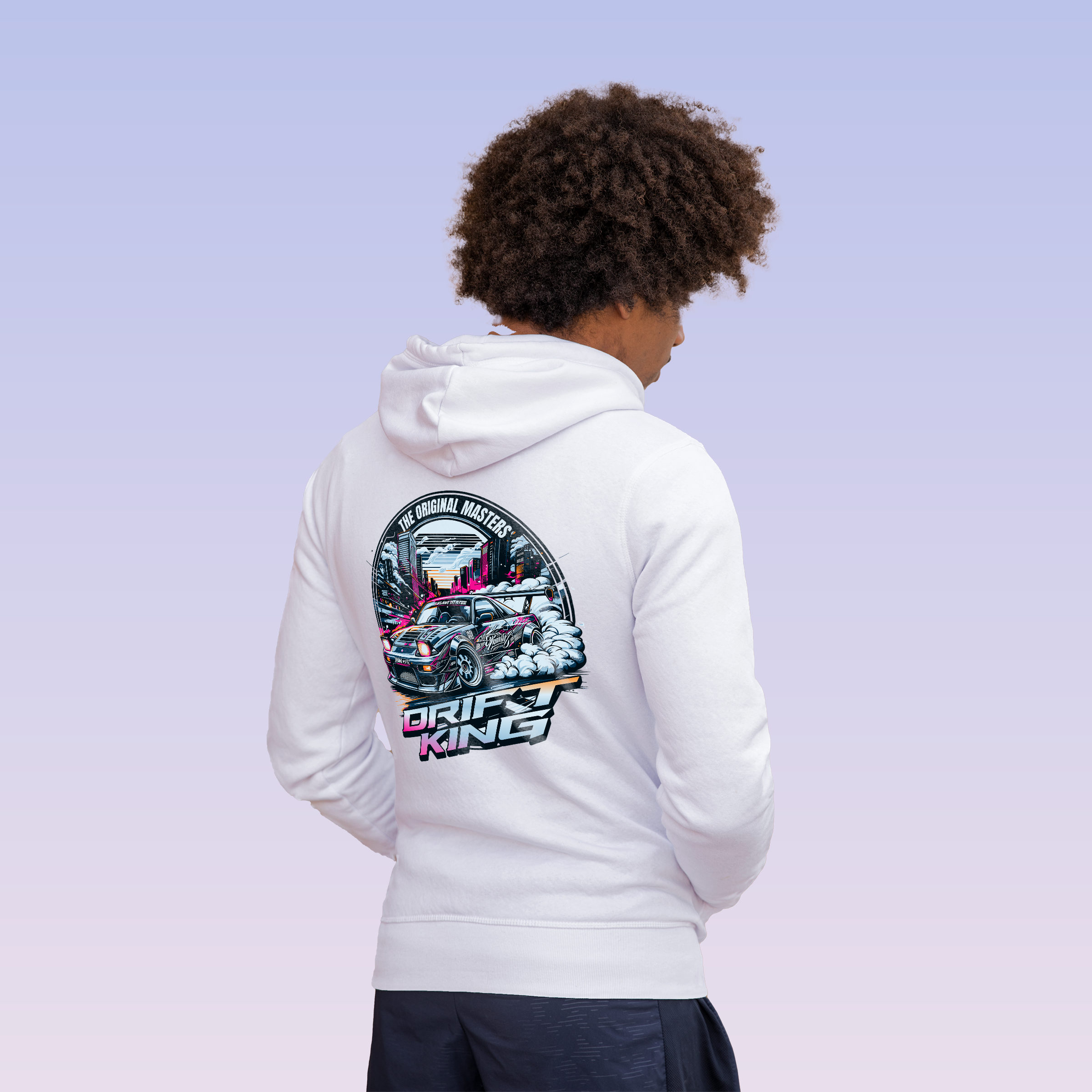 Drift King Japanese Street Car Racing Hoodie - JDM Vintage Urban Streetwear