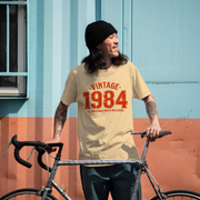 Vintage 1984 Retro T-Shirt – "All Original Parts Included" Birthday Graphic Tee