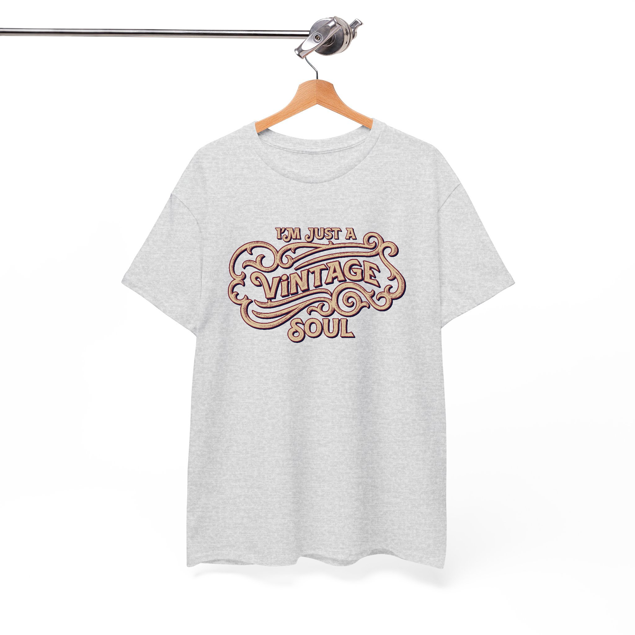 Vintage Soul T-Shirt – Retro-Inspired Classic Men's Women's Vintage Style Graphic Tee for Old Souls