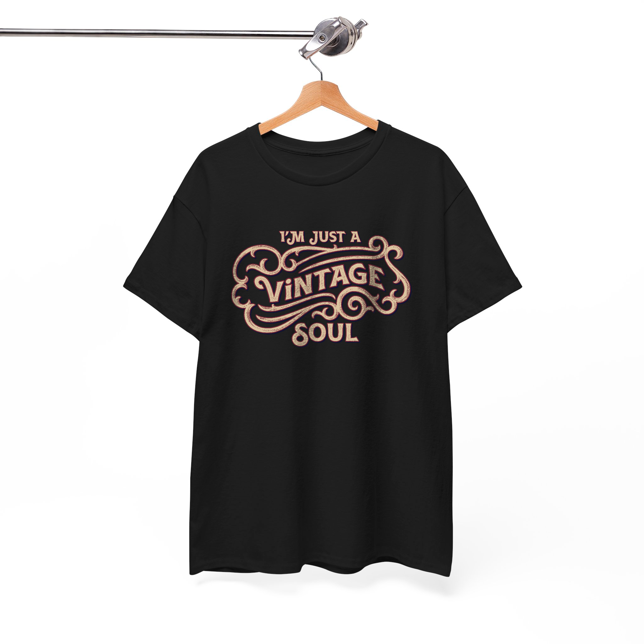 Vintage Soul T-Shirt – Retro-Inspired Classic Men's Women's Vintage Style Graphic Tee for Old Souls