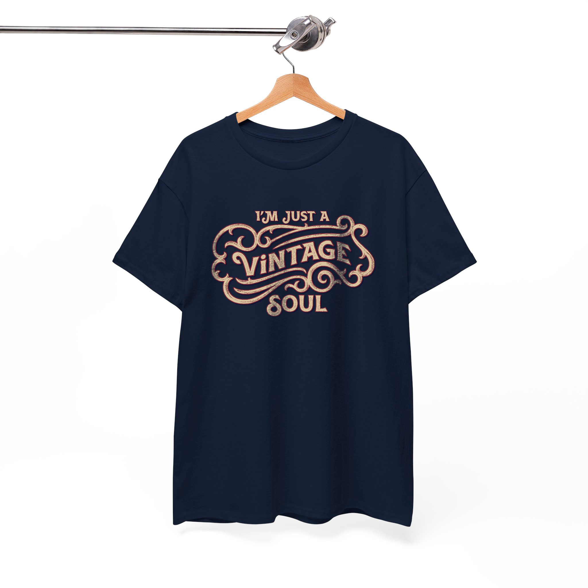 Vintage Soul T-Shirt – Retro-Inspired Classic Men's Women's Vintage Style Graphic Tee for Old Souls