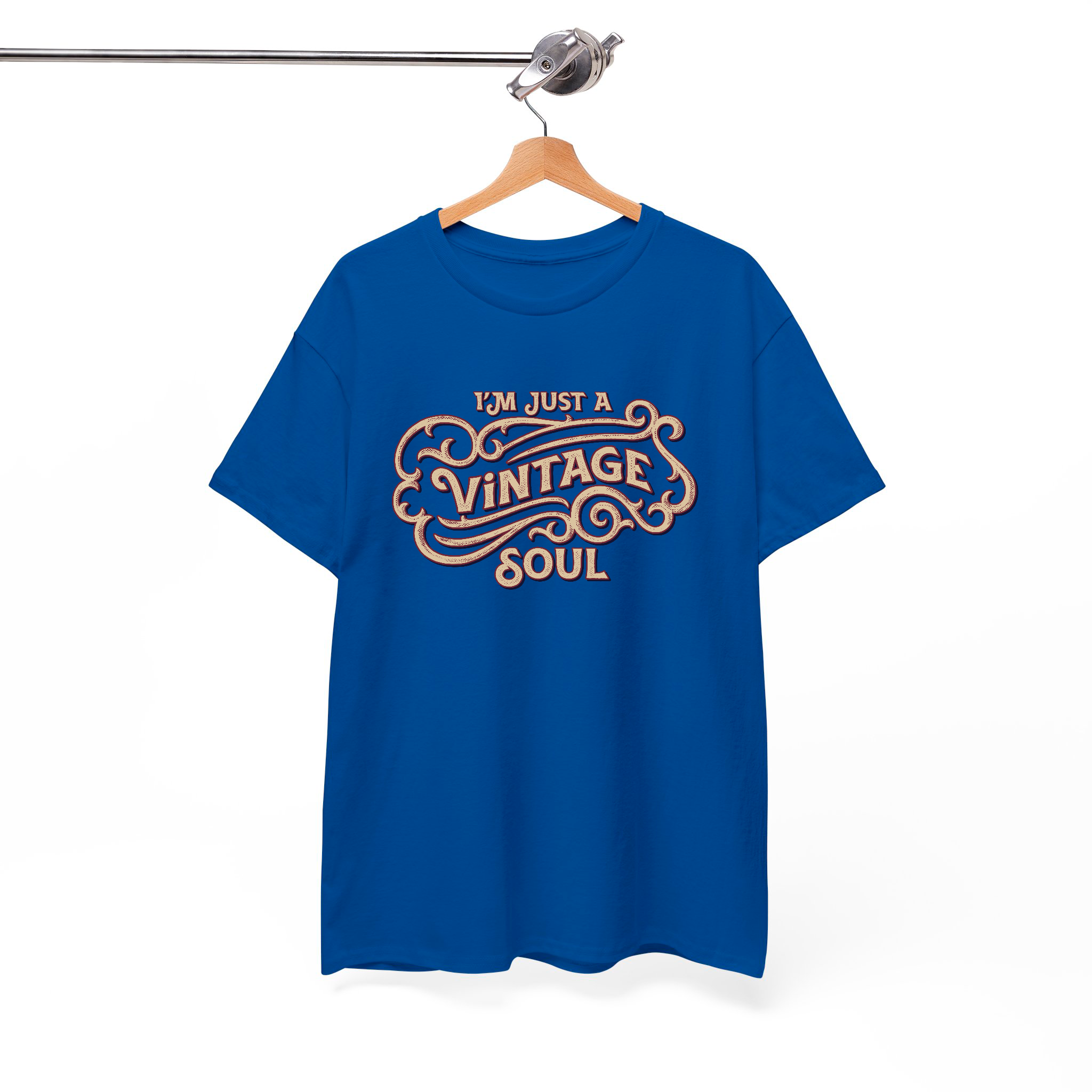 Vintage Soul T-Shirt – Retro-Inspired Classic Men's Women's Vintage Style Graphic Tee for Old Souls