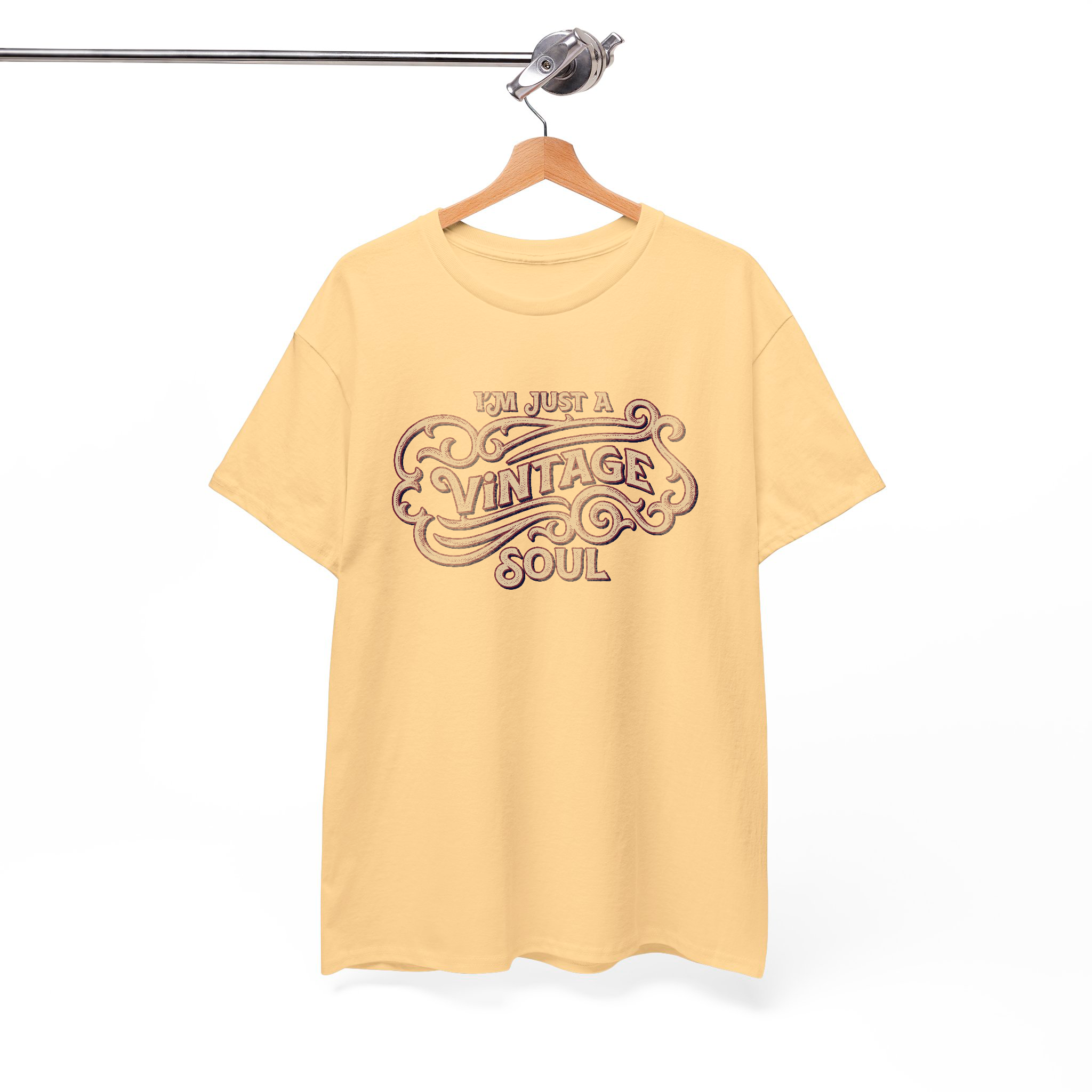 Vintage Soul T-Shirt – Retro-Inspired Classic Men's Women's Vintage Style Graphic Tee for Old Souls